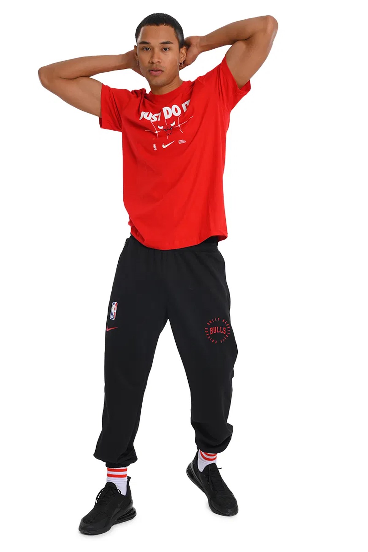 Nike Chi M Nk Es Nba Jdi Erkek Tişört FQ6270-657 Kırmızı