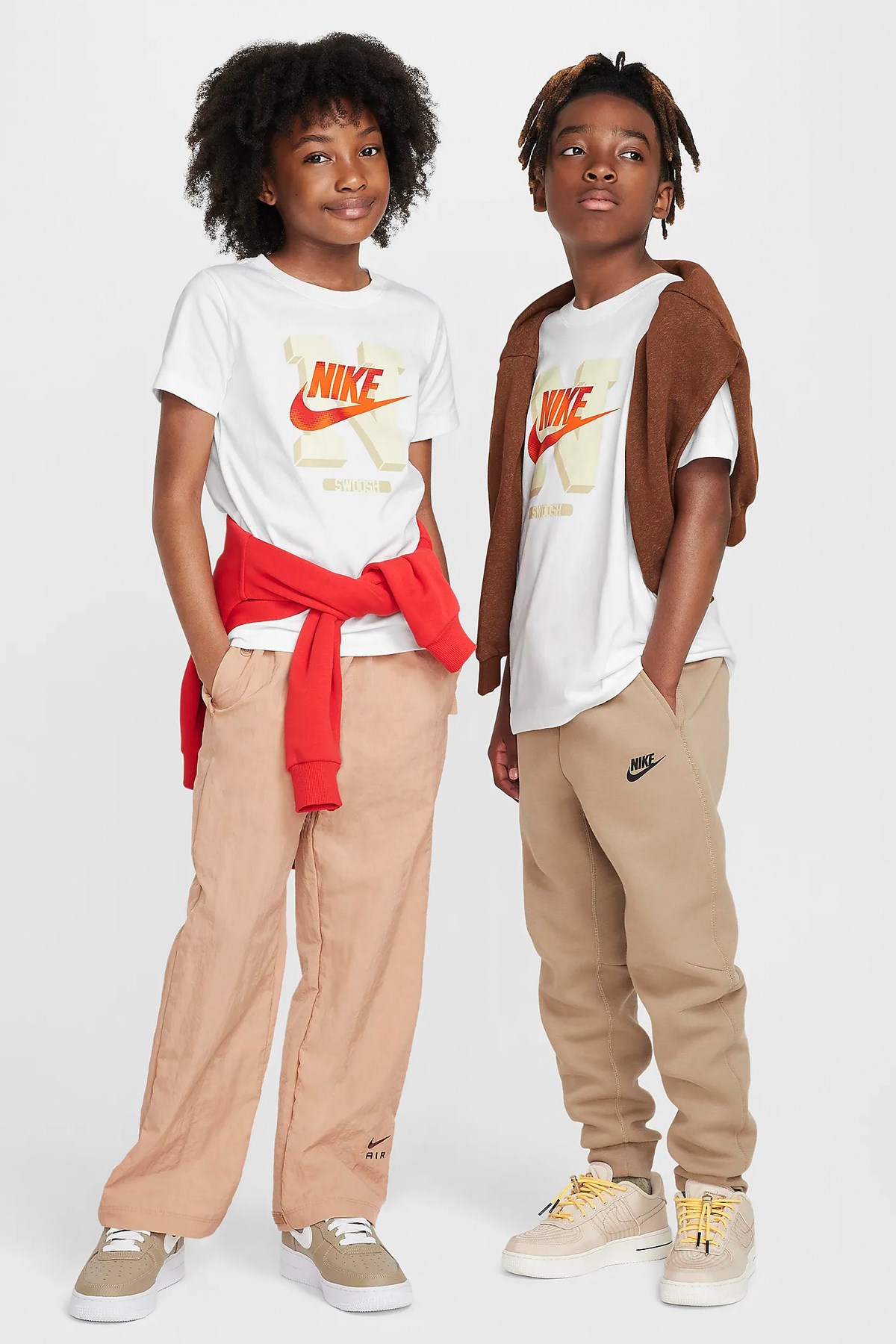 Nike K Nsw Tee Futura Hbr Çocuk Tişört FZ5125-100 Beyaz