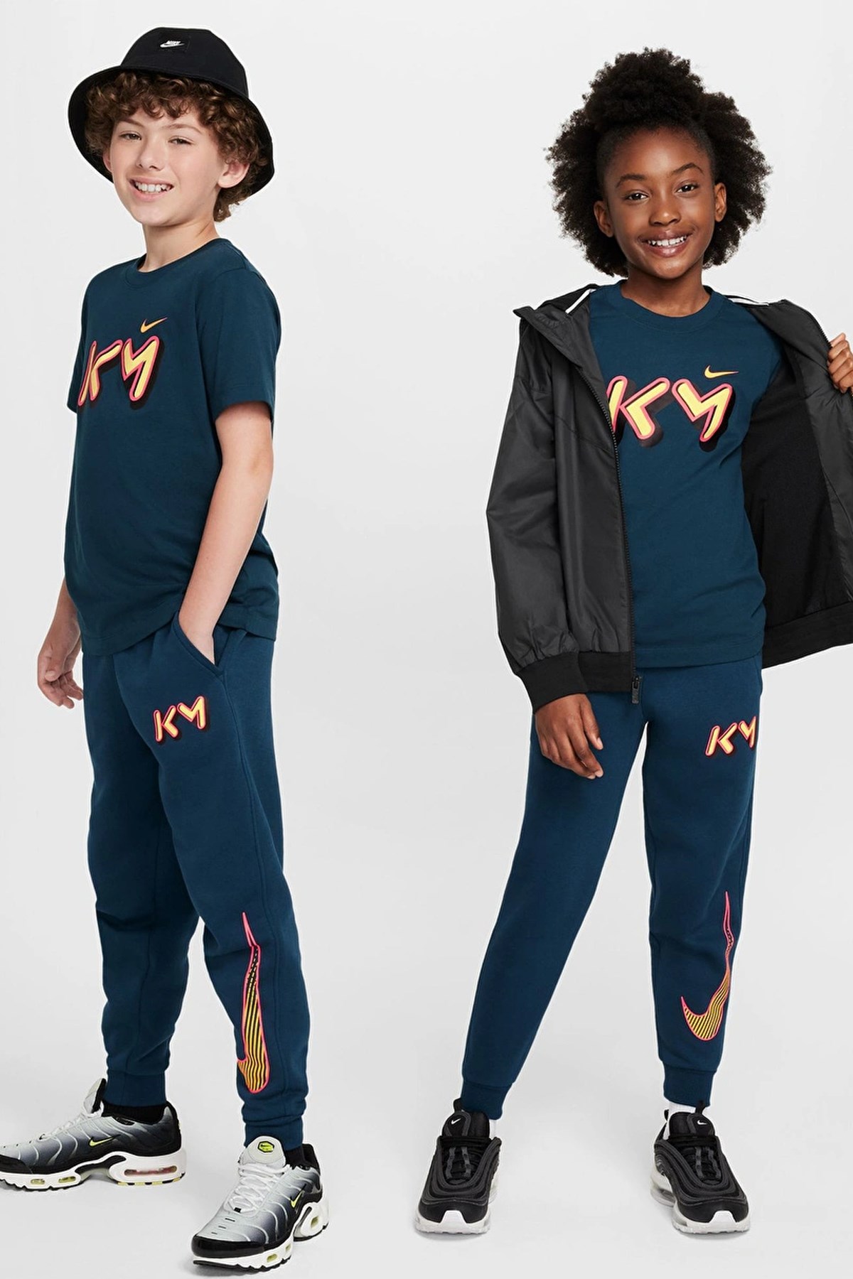 Nike K Nsw Tee Mbappe Çocuk Tişört FZ5176-418 Mavi