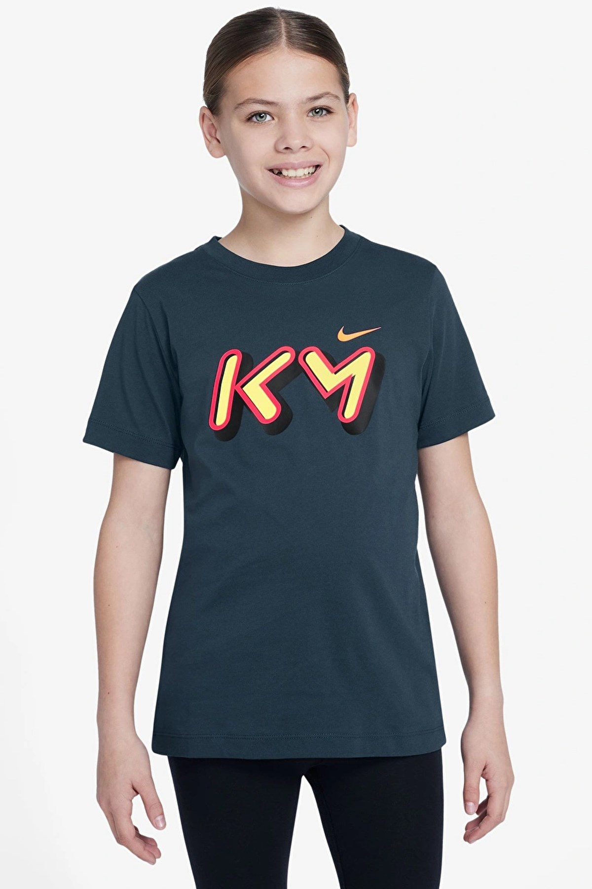 Nike K Nsw Tee Mbappe Çocuk Tişört FZ5176-418 Mavi