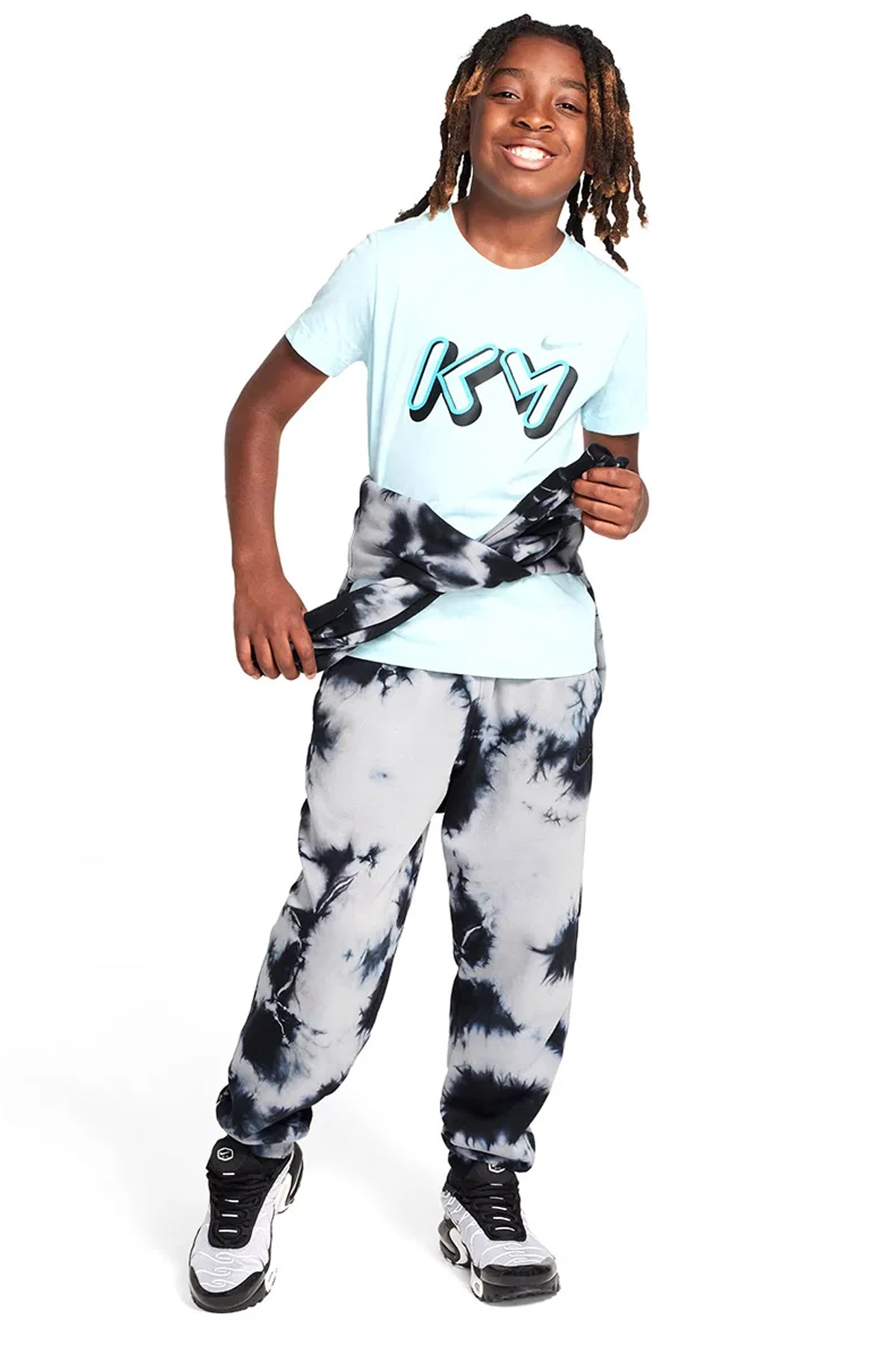 Nike K Nsw Tee Mbappe Çocuk Tişört FZ5176-474 Mavi