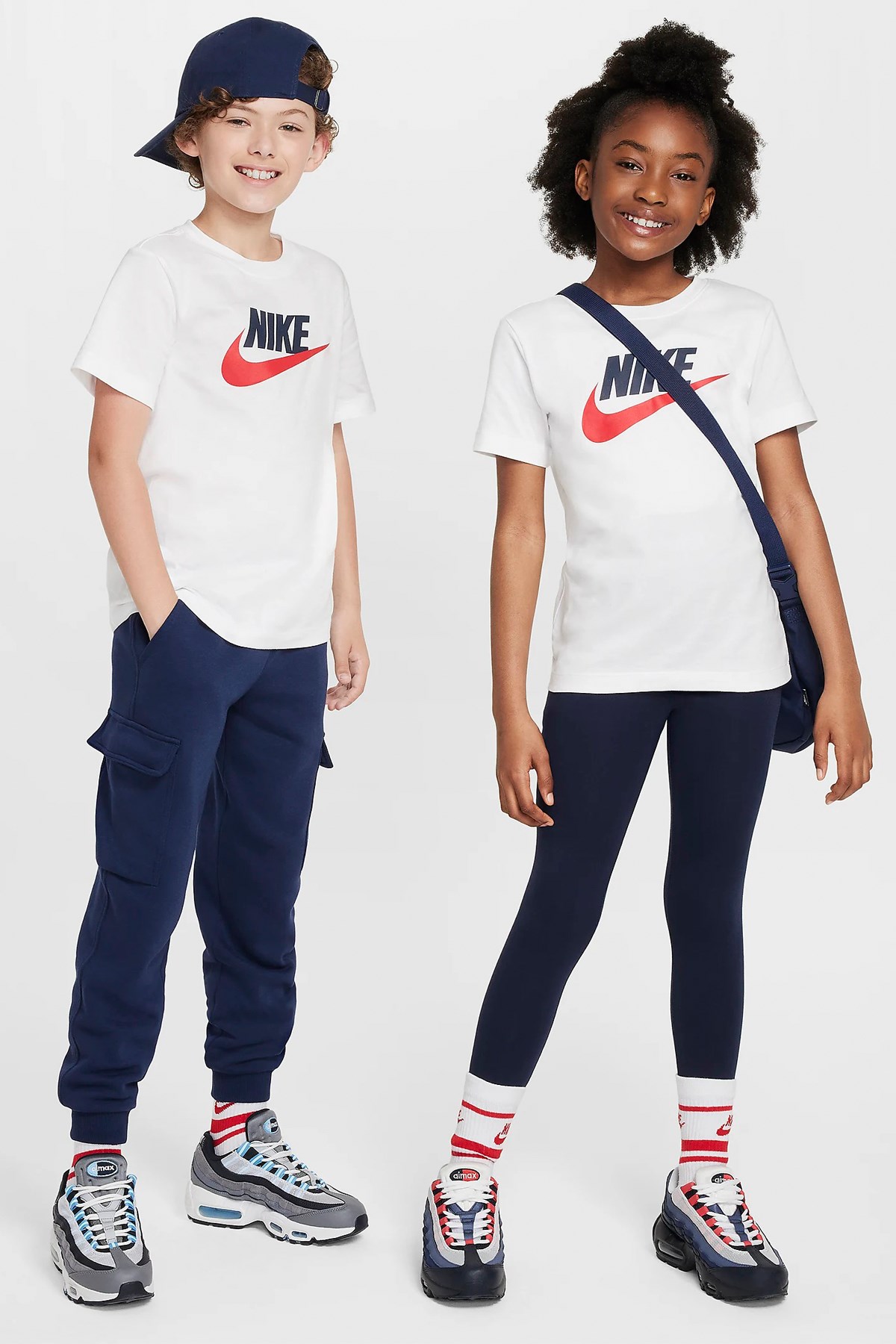 Nike K Nsw Tee Futura Hbr Çocuk Tişört FZ5178-100 Beyaz