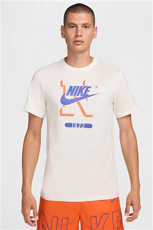 Nike M Nsw Tee 6 Mo Futura Erkek Tişört FZ5375-133 Beyaz