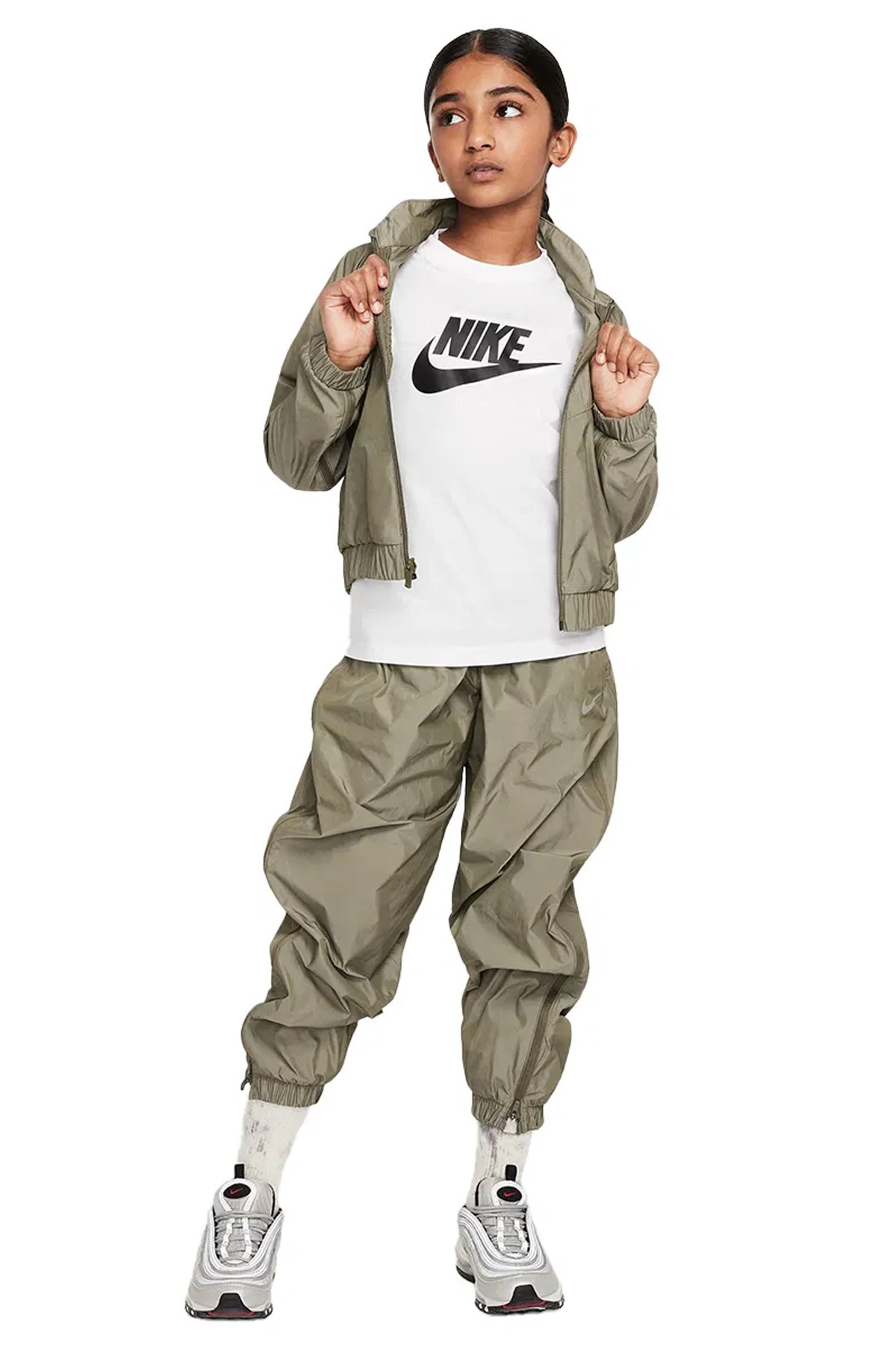 Nike G Nsw Tee Boy Futura Hbr Çocuk Tişört FZ5540-100 Beyaz