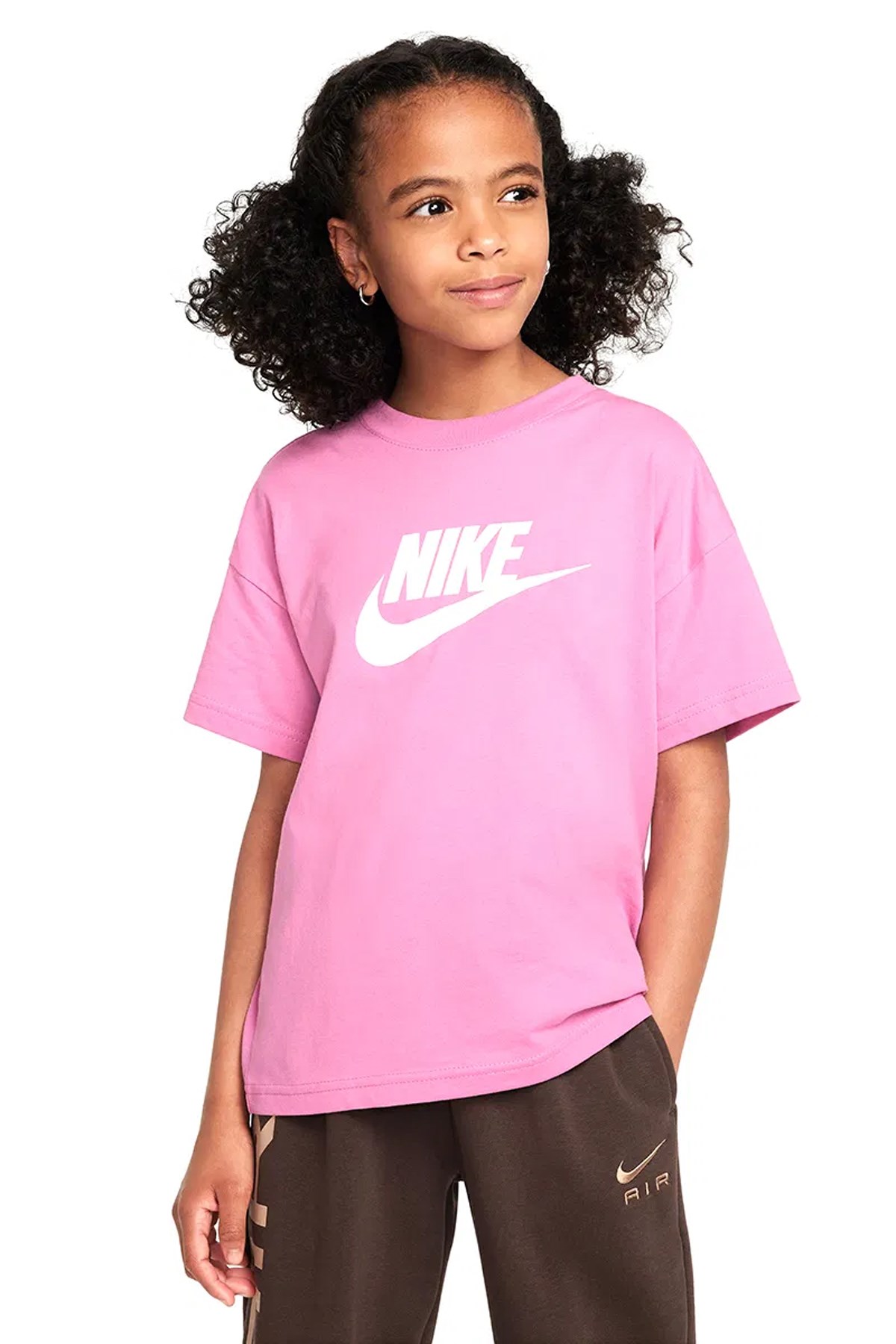 Nike G Nsw Tee Boy Futura Hbr Çocuk Tişört FZ5540-646 Pembe