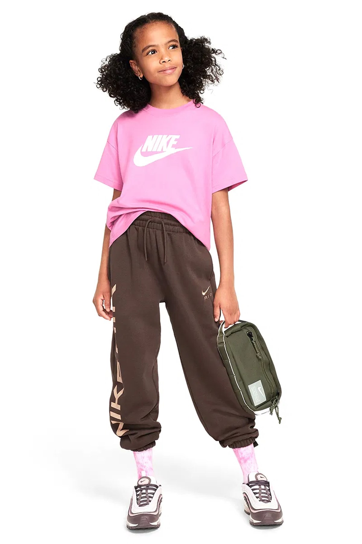 Nike G Nsw Tee Boy Futura Hbr Çocuk Tişört FZ5540-646 Pembe