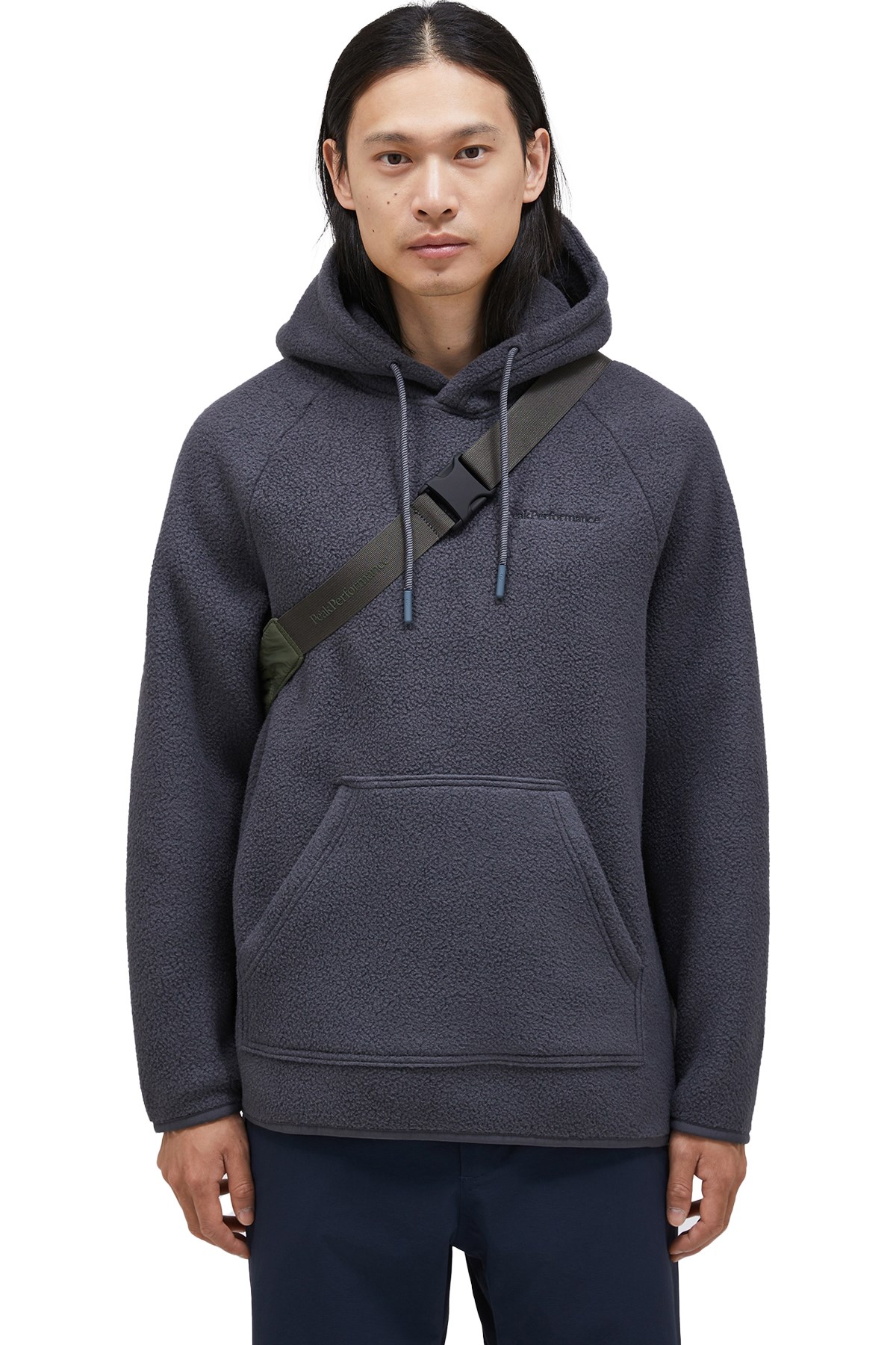 Peak Performance Fleece Erkek Polar Sweatshirt G79188050 Gri