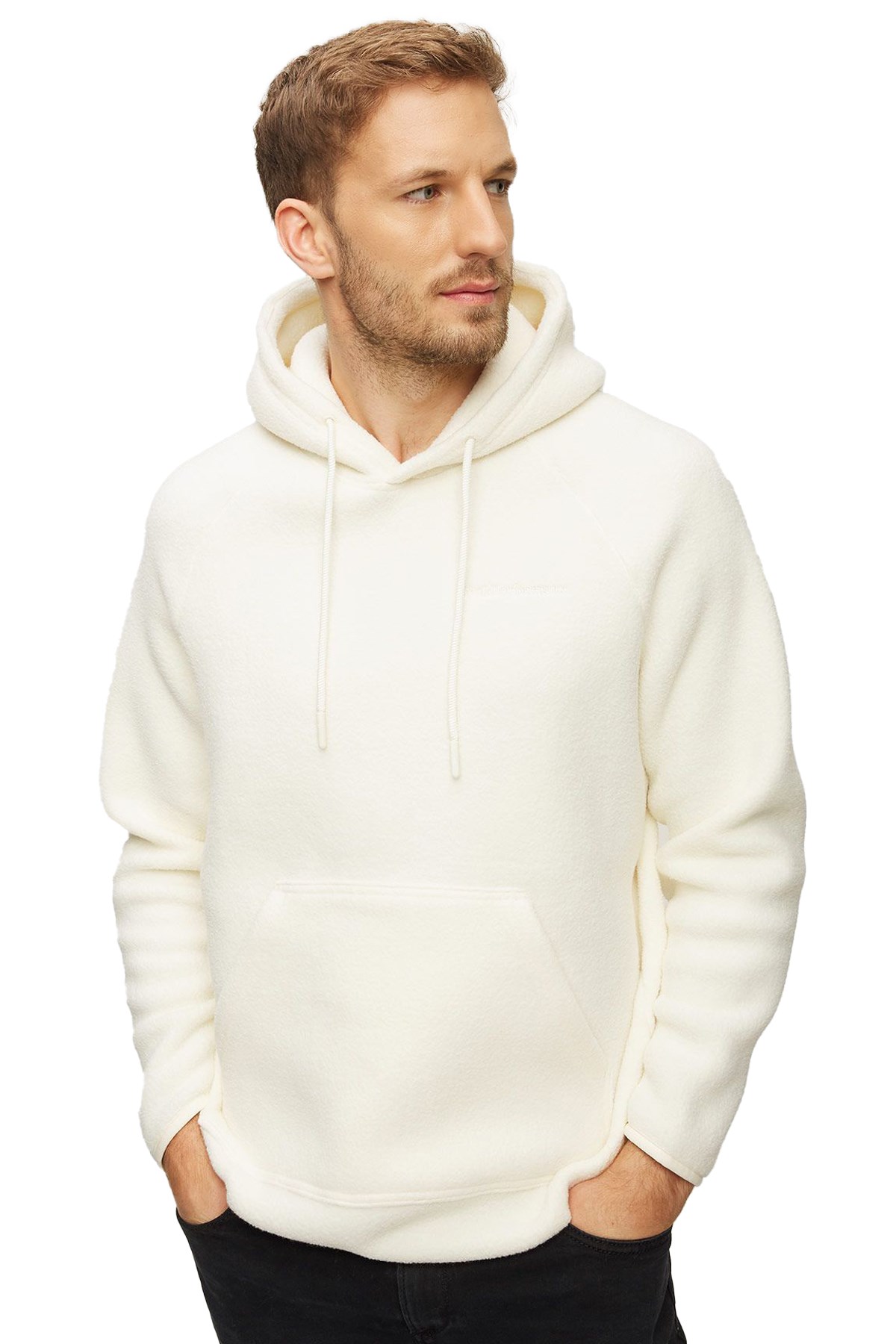 Peak Performance Fleece Erkek Polar Sweatshirt G79188060 Beyaz