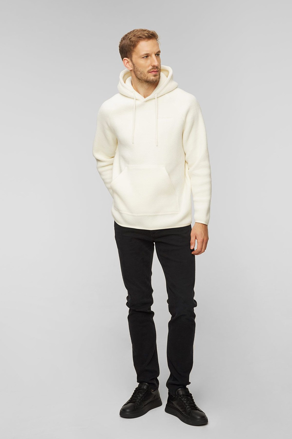 Peak Performance Fleece Erkek Polar Sweatshirt G79188060 Beyaz