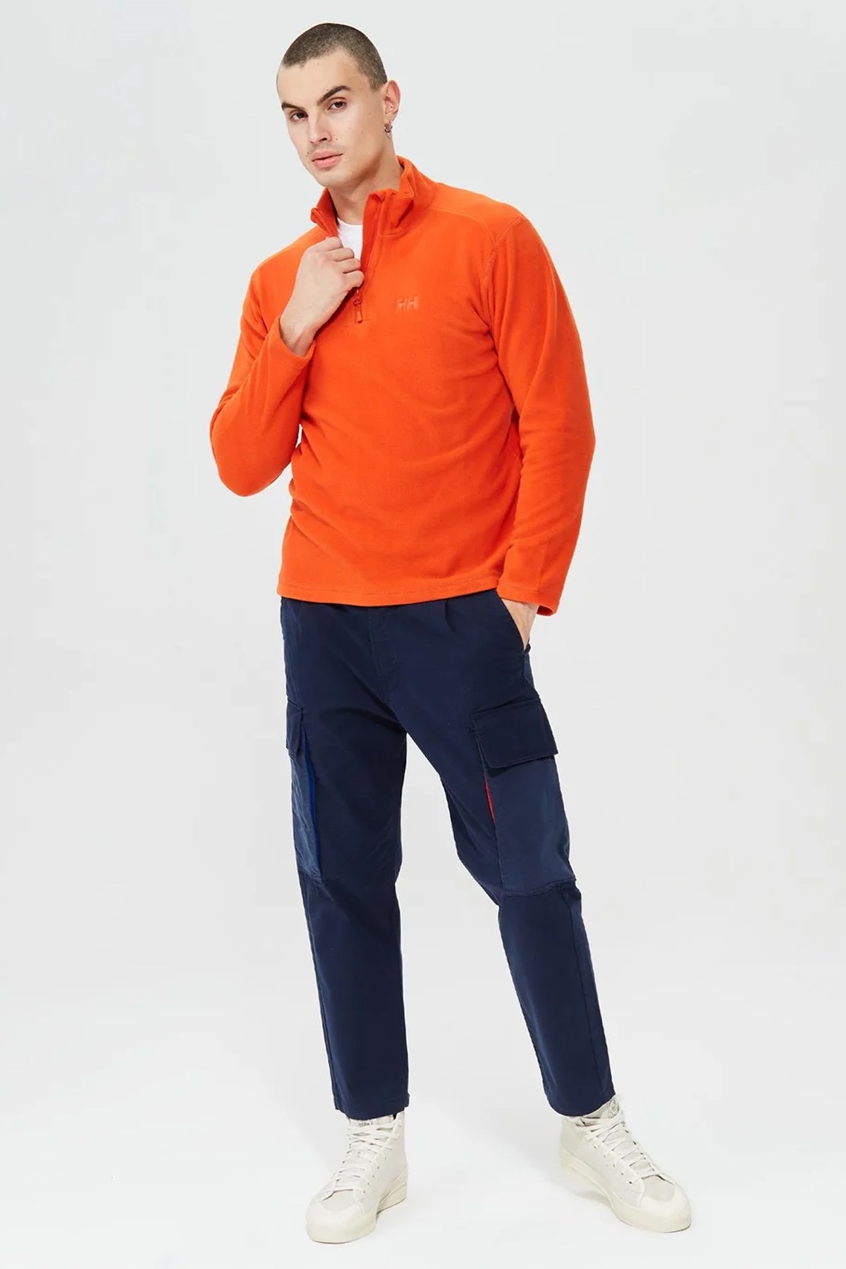 Helly Hansen Mount Polar Fleece Erkek Sweatshirt HH..12001 300 Turuncu