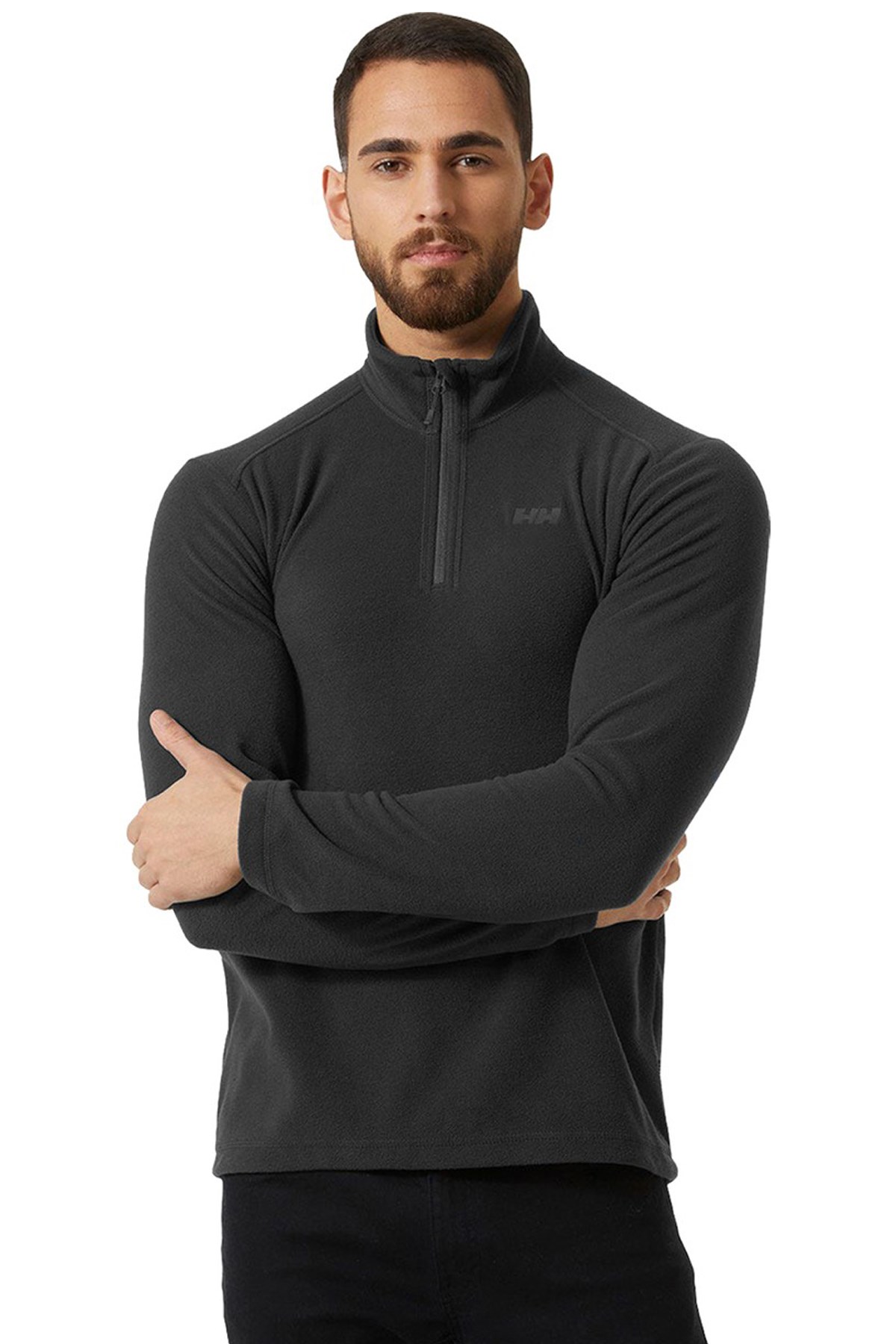Helly Hansen Erkek Mount Polar Sweatshirt Siyah