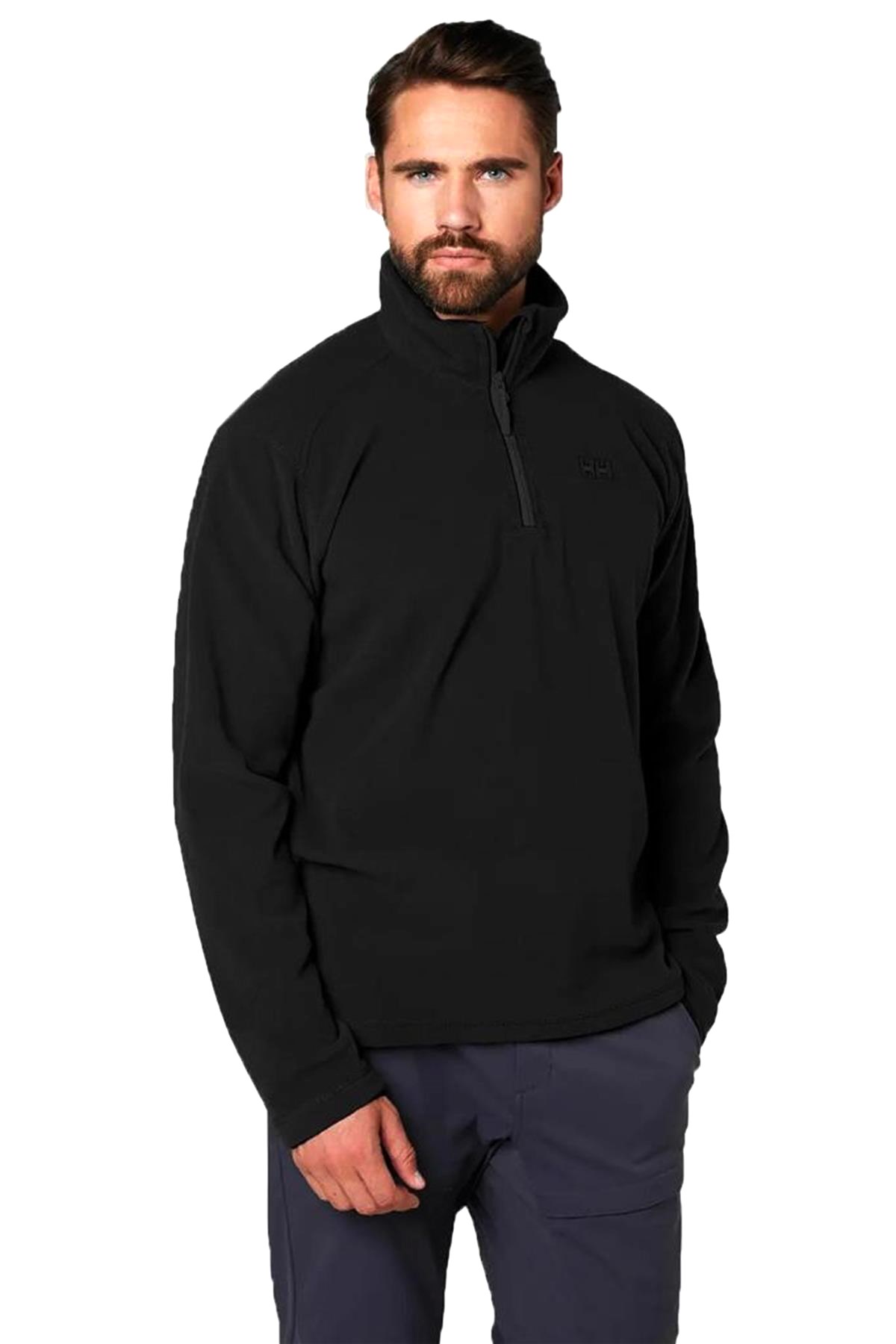 Helly Hansen Mount Polar Fleece Erkek Sweatshirt HH..12001 990 Siyah