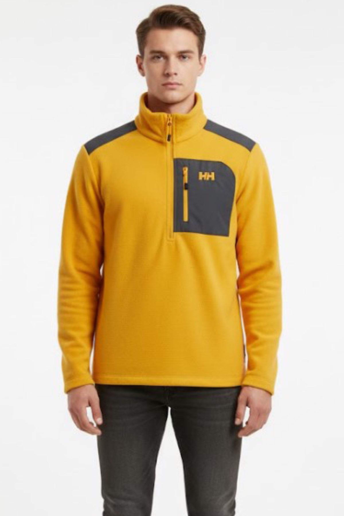 Helly Hansen Erkek Block Polar Sweatshirt HH..12008 328 Sarı