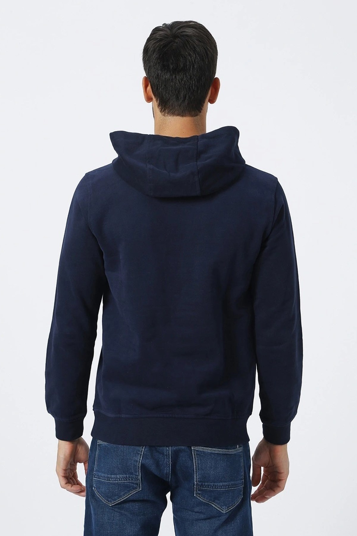 Helly Hansen Logo Kapüşonlu Erkek Sweatshirt HHA.33977 597 Lacivert