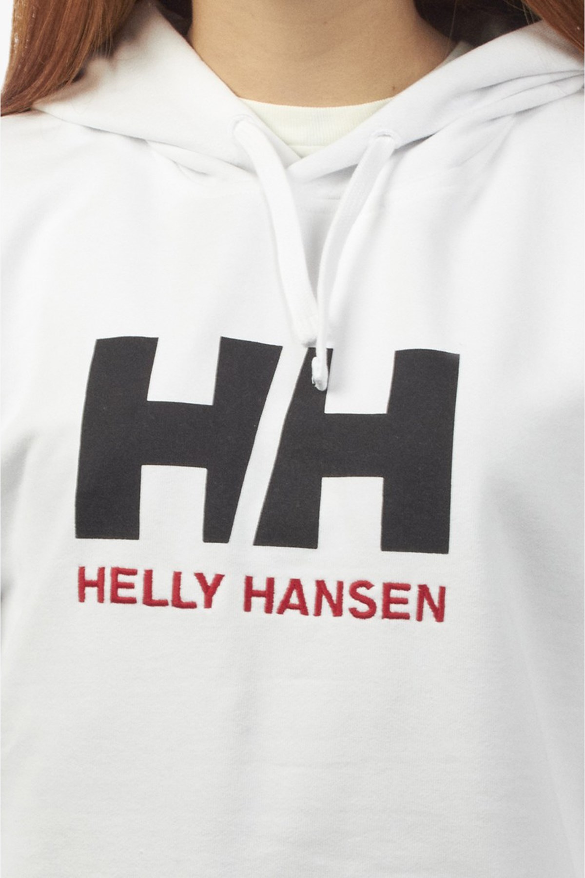 Helly Hansen Logo Kapüşonlu Kadın Sweatshirt HHA.33978 001 Beyaz