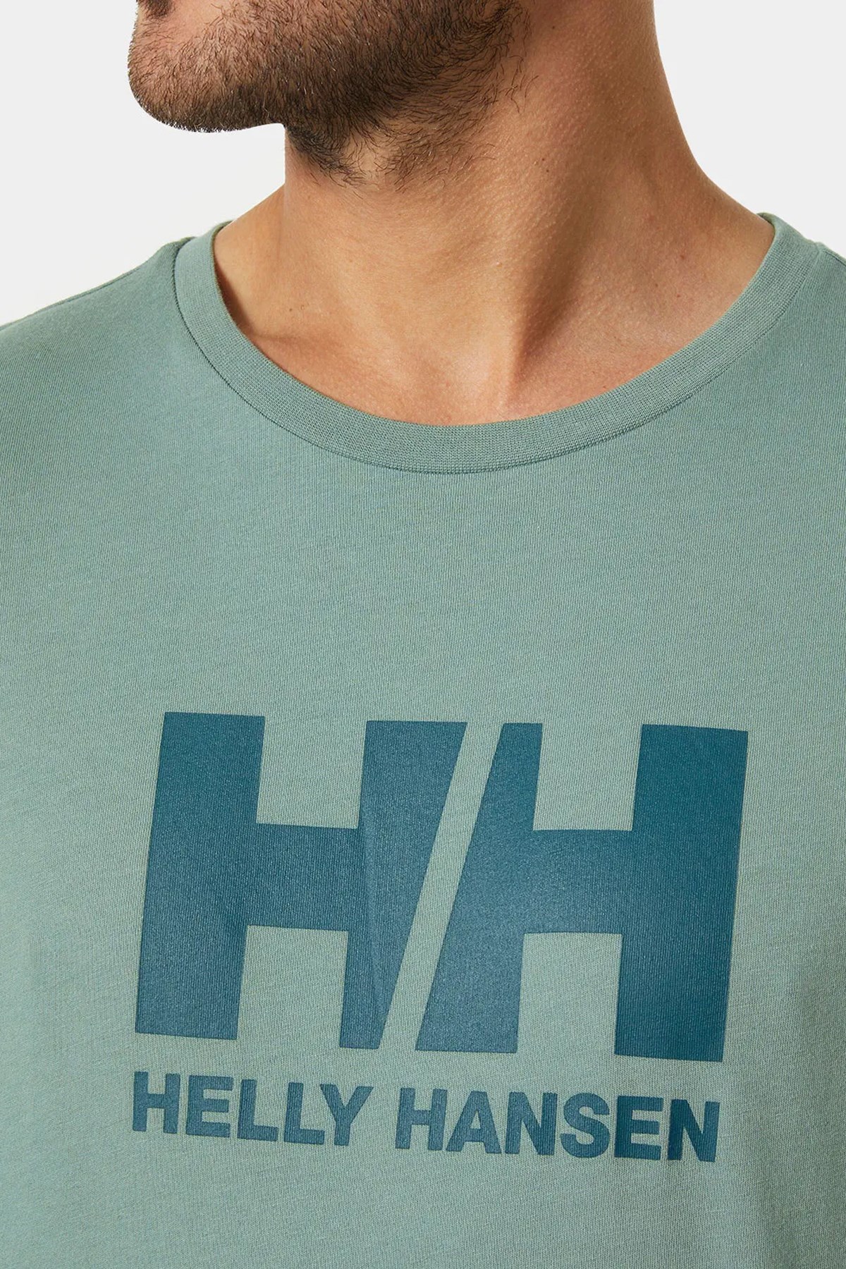 Helly Hansen Logo Erkek Tişört HHA.33979 489 Yeşil