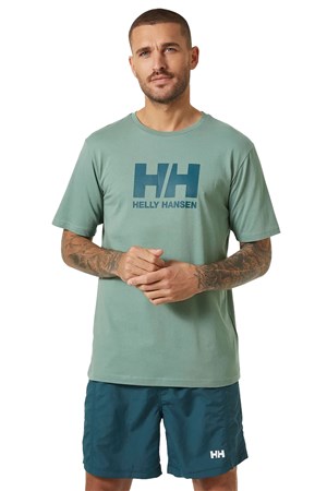 Helly Hansen Logo Erkek Tişört HHA.33979 489 Yeşil