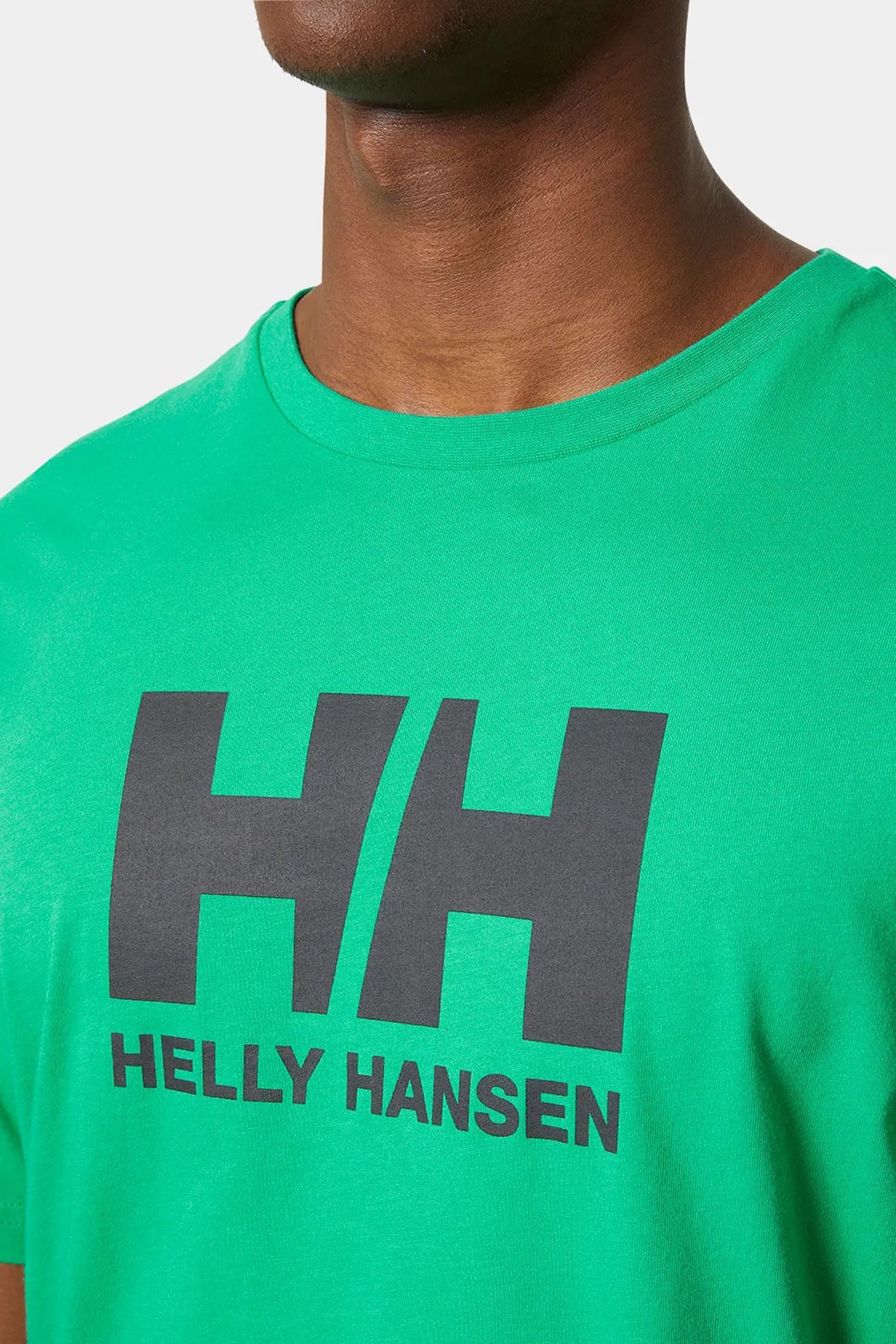 Helly Hansen Logo Erkek Tişört HHA.33979 499 Yeşil