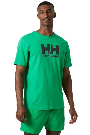 Helly Hansen Logo Erkek Tişört HHA.33979 499 Yeşil