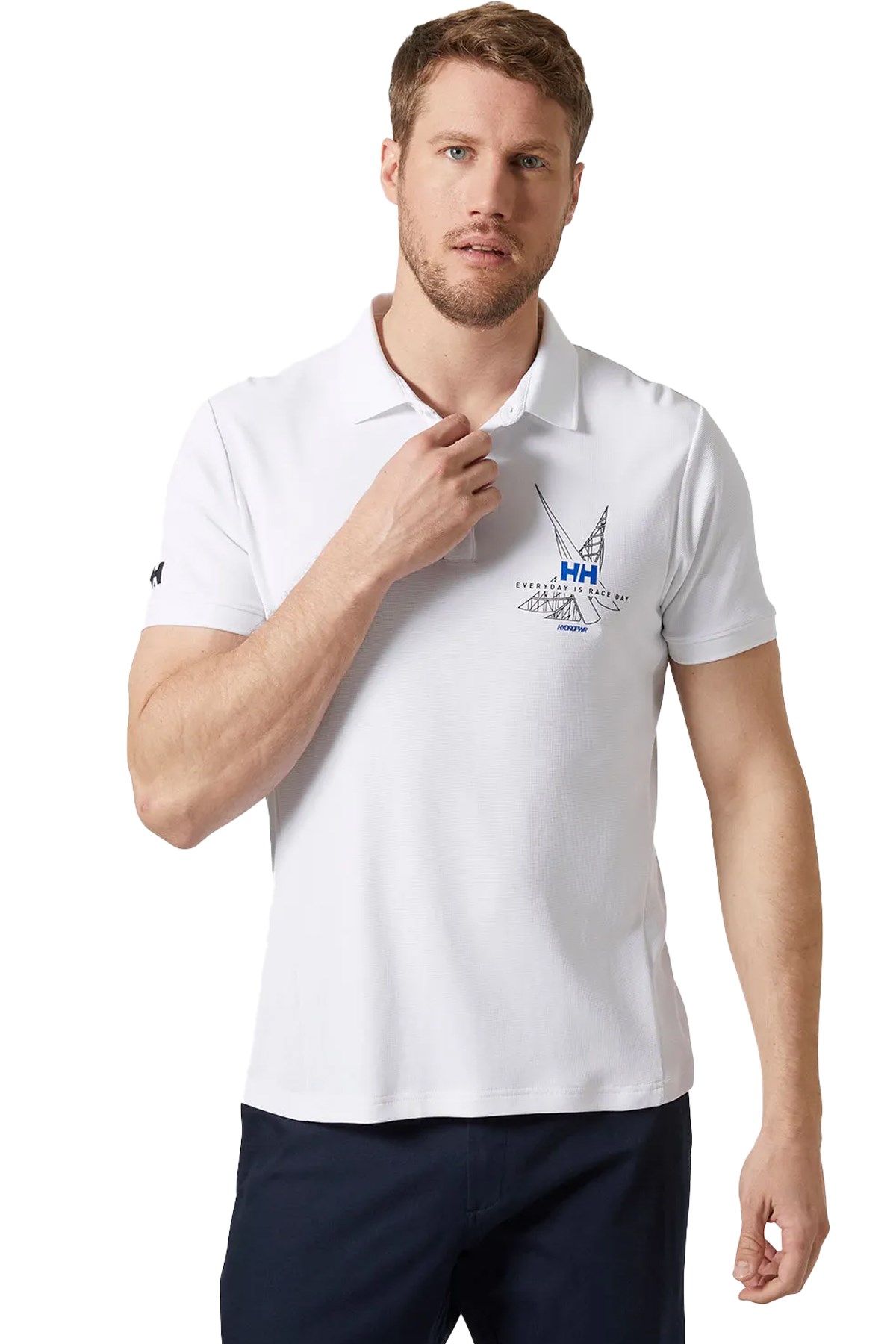 Helly Hansen Hp Race Erkek Polo Yaka Tişört HHA.34416 001 Beyaz