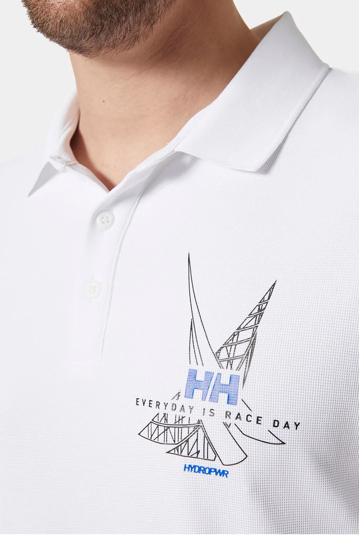 Helly Hansen Hp Race Erkek Polo Yaka Tişört HHA.34416 001 Beyaz
