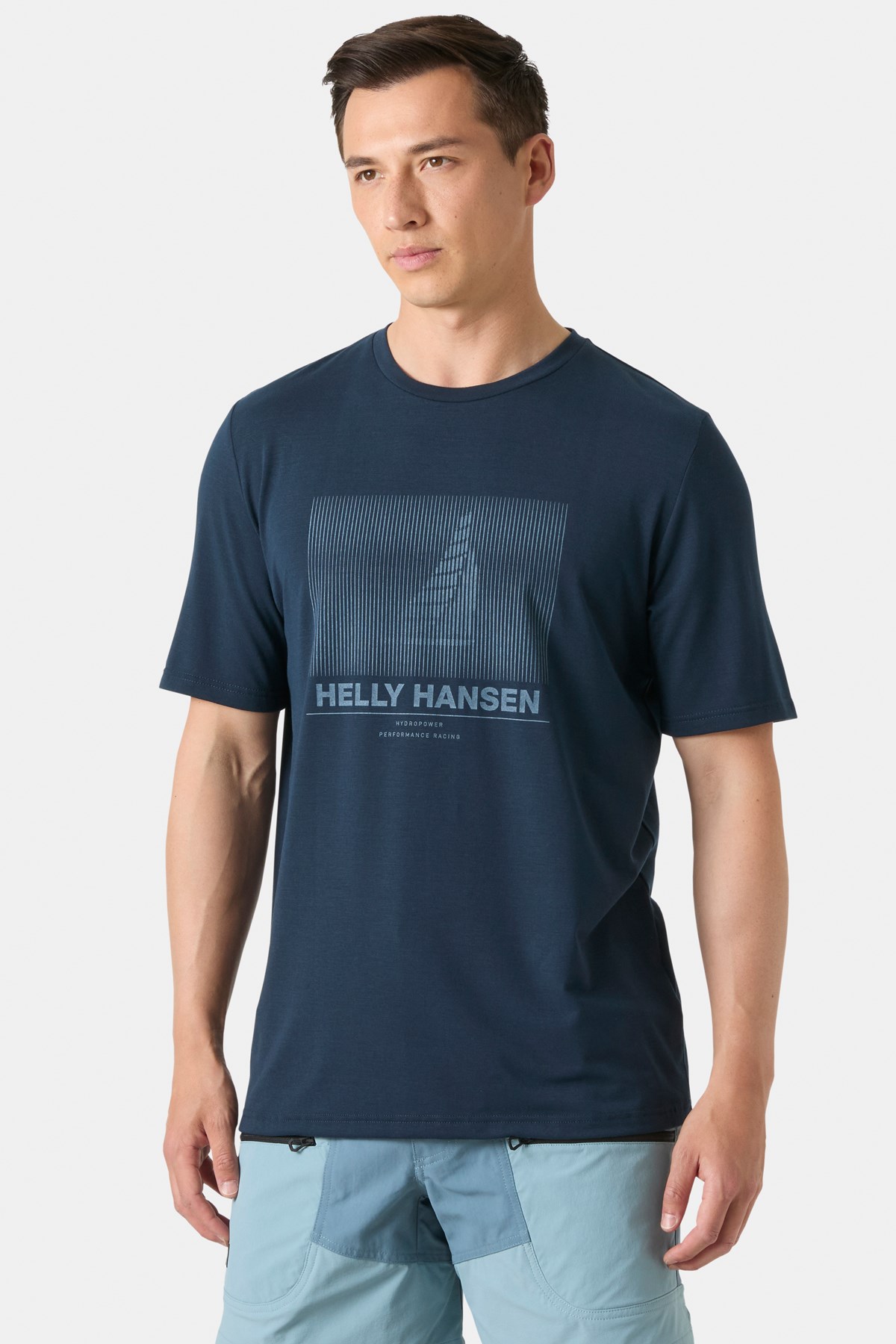 Helly Hansen HP Race Erkek Tişört HHA.34419 596 Lacivert