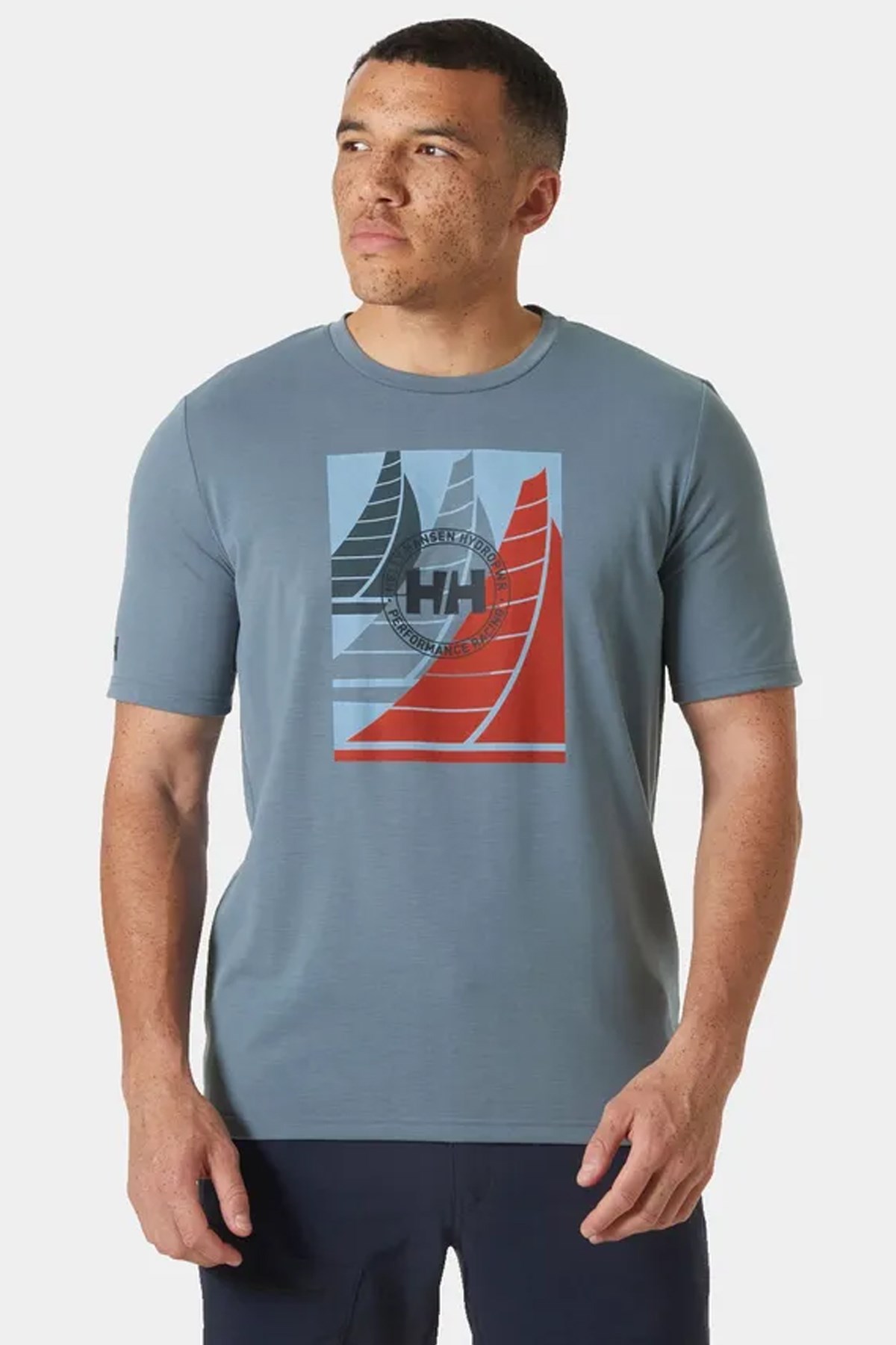 Helly Hansen Hp Race Graphic T-Shirt Hha.34419 601 Lacivert