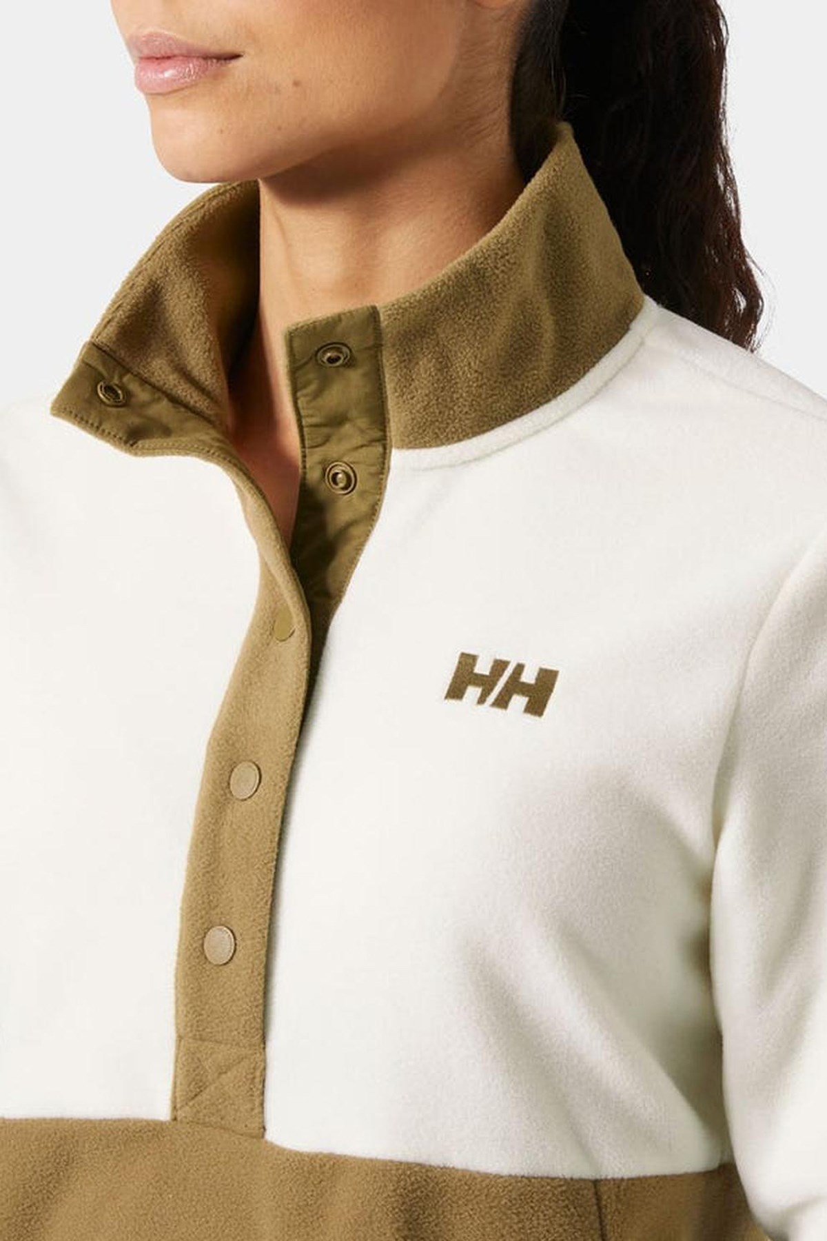 Helly Hansen Kadın Daybreaker Snap Polar Sweatshirt Kahverengi