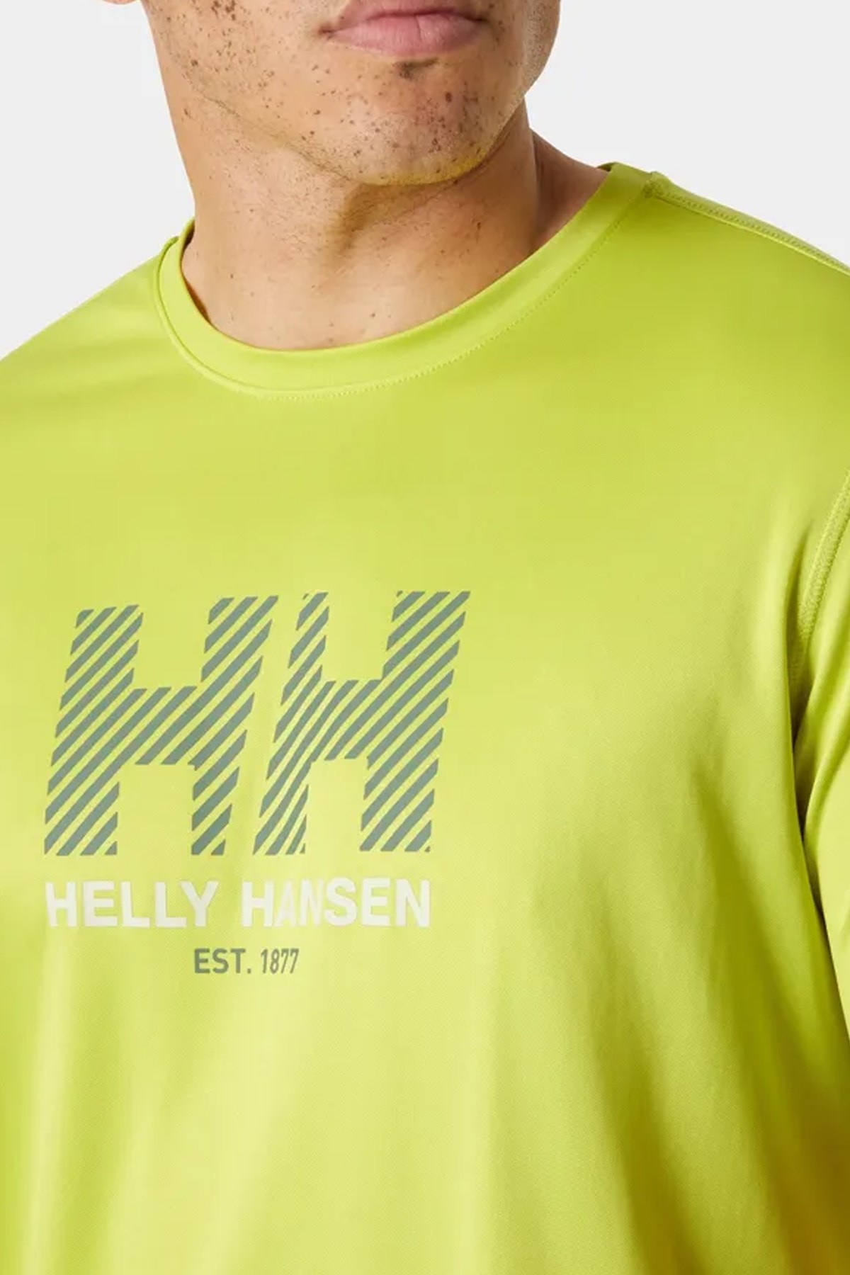 Helly Hansen Hh Tech Graphic T-Shirt 2.0 Hha.49574 410 Yeşil