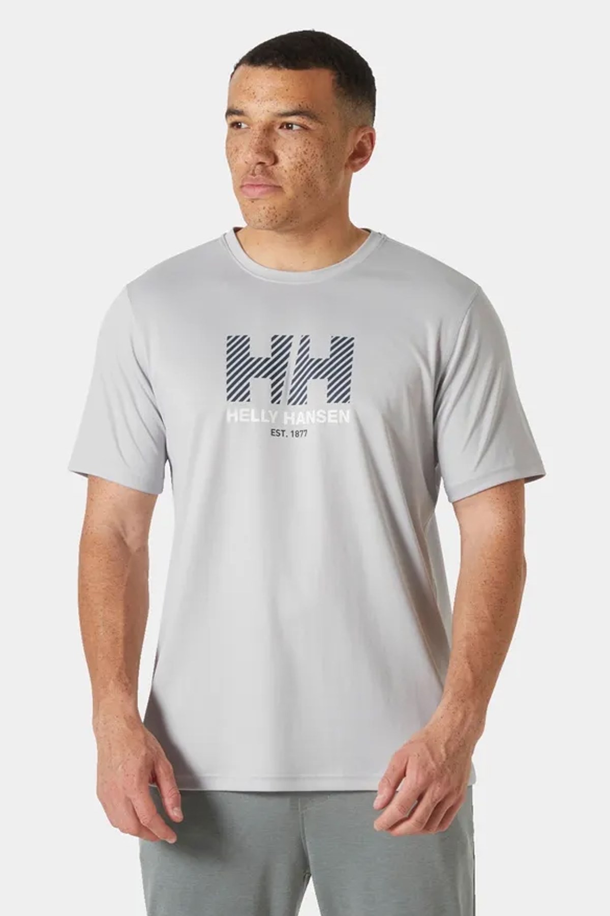 Helly Hansen Hh Tech Graphic T-Shirt 2.0 Hha.49574 853 Gri