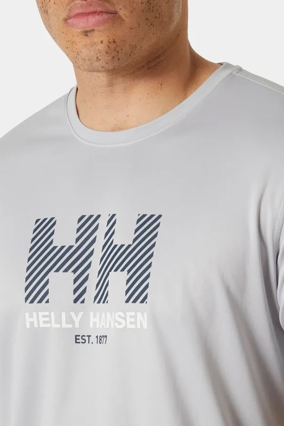 Helly Hansen Hh Tech Graphic T-Shirt 2.0 Hha.49574 853 Gri