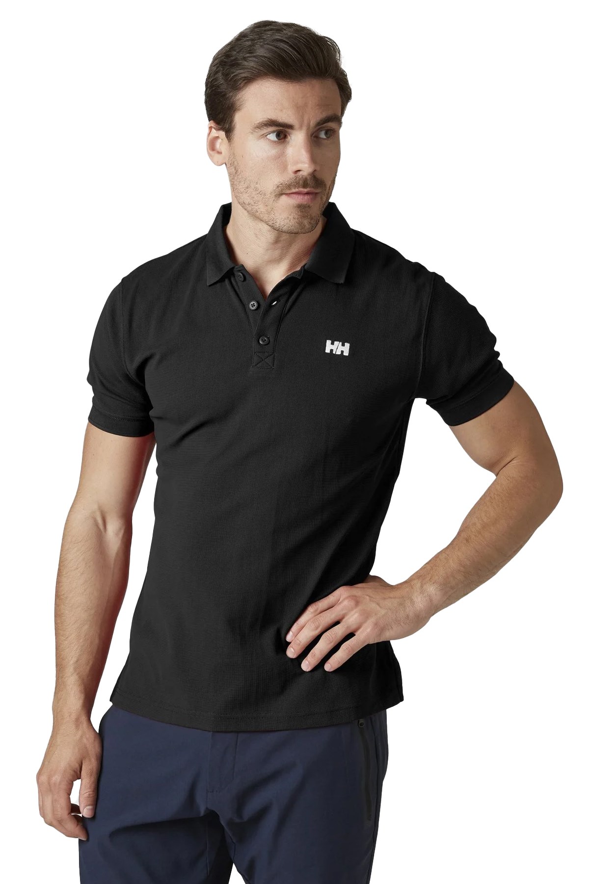 Helly Hansen Driftline Erkek Polo Yaka Tişört HHA.50584 990 Siyah