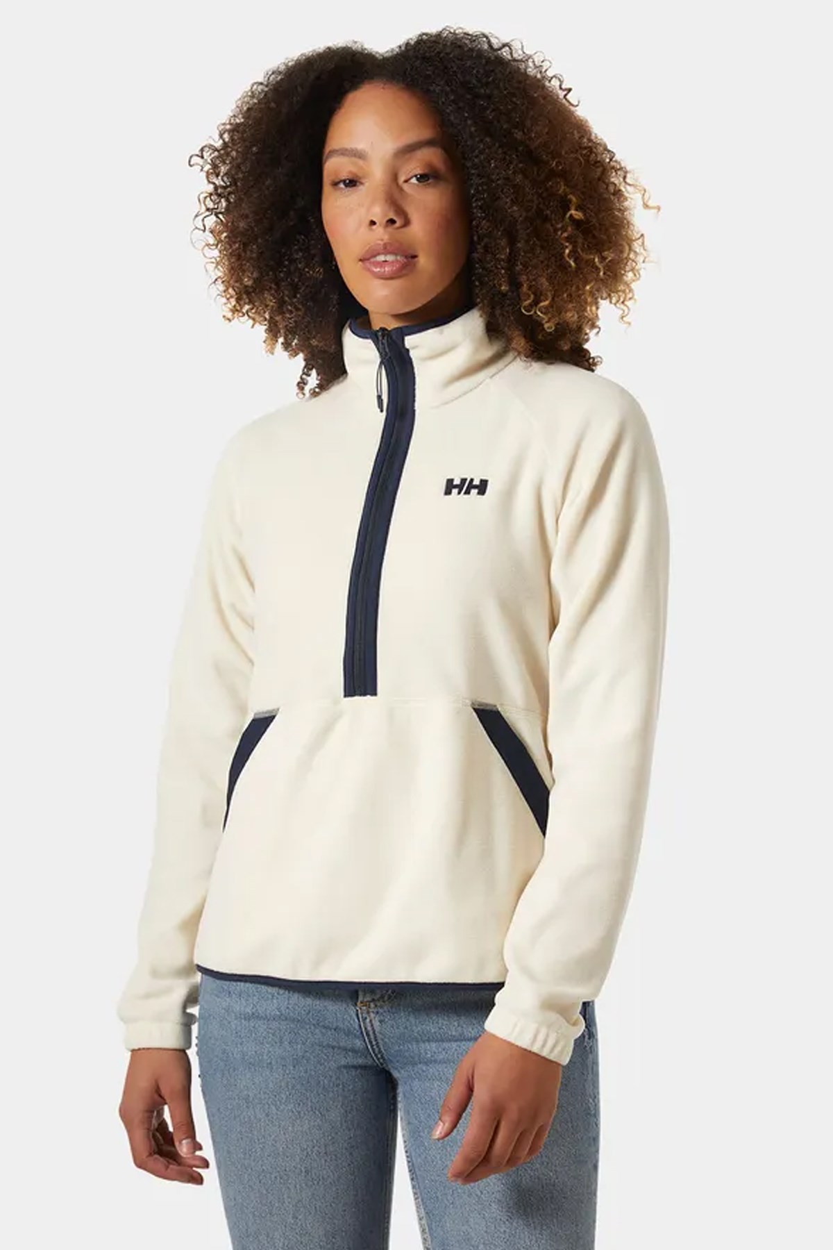 Helly Hansen Kadın Rig Polar Sweatshirt Krem