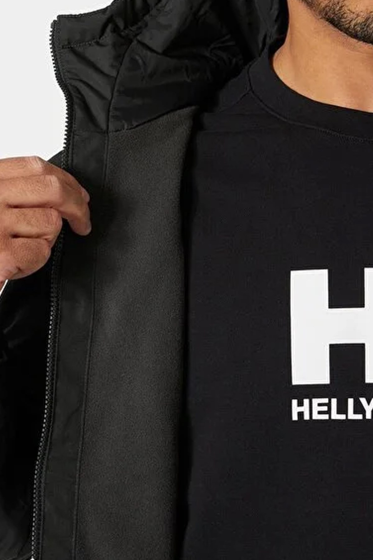 Helly Hansen Erkek Vancouver Fleece Lined Mont Siyah
