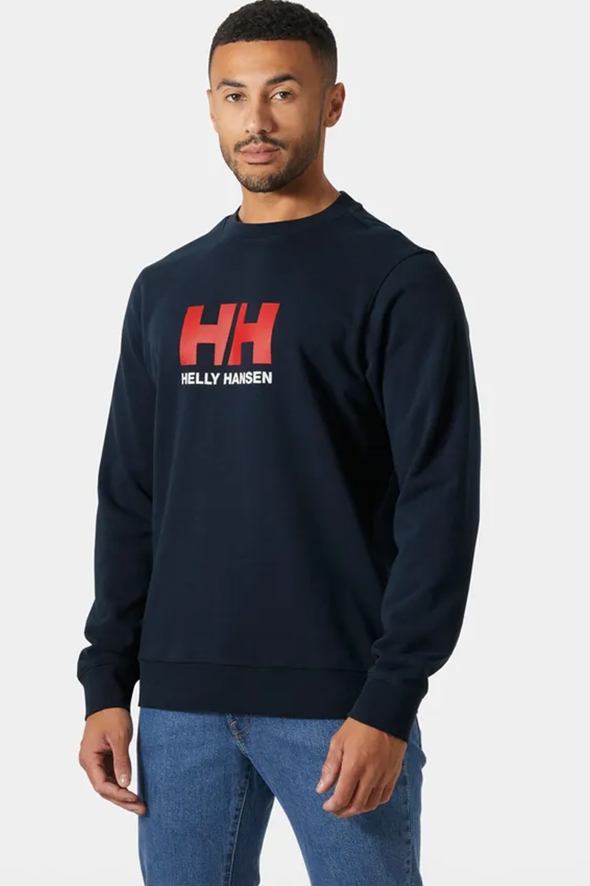 Helly Hansen Erkek HH Logo Crew Sweatshirt Lacivert