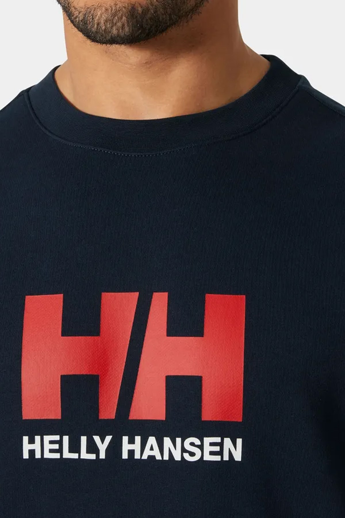 Helly Hansen Erkek HH Logo Crew Sweatshirt Lacivert