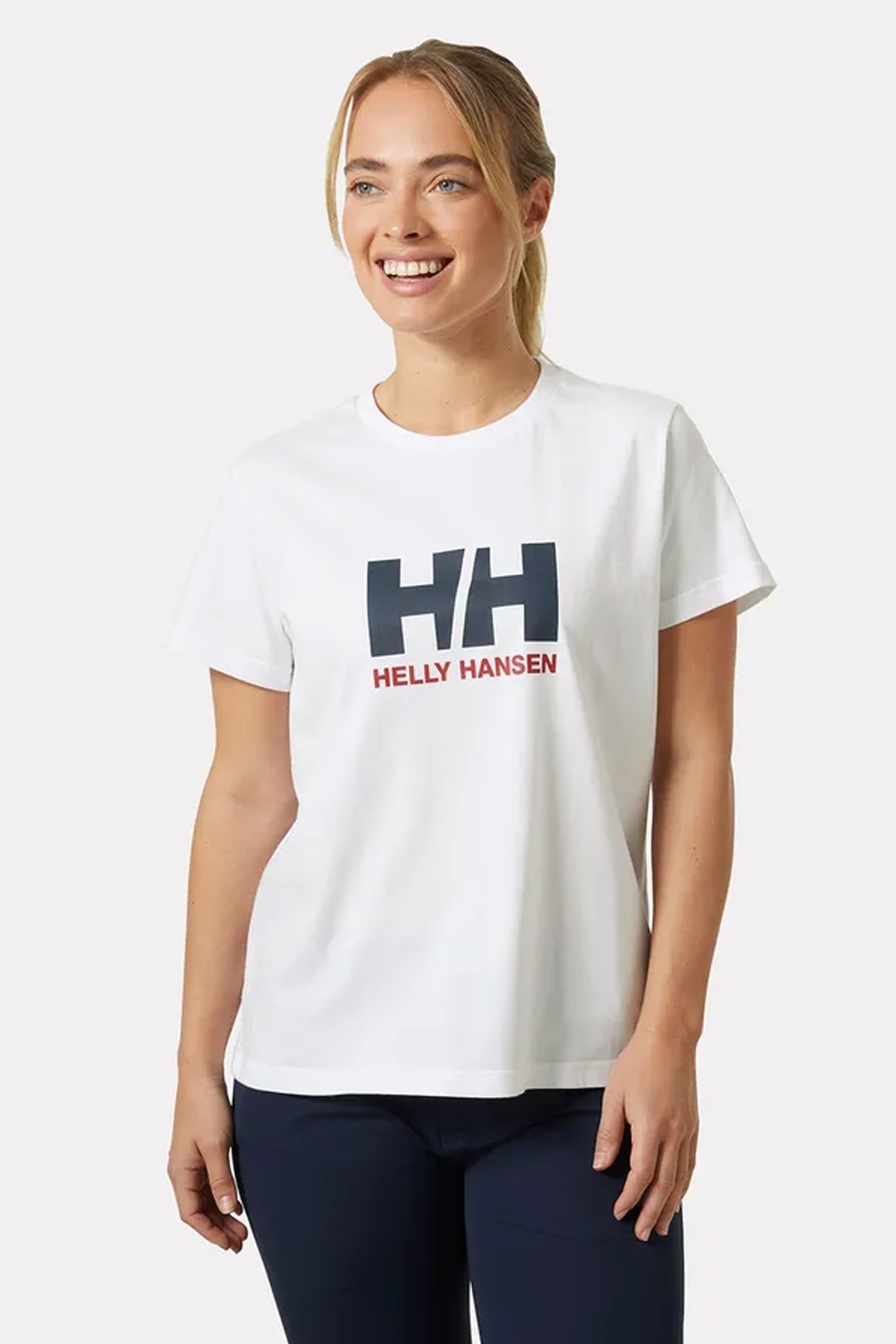 Helly Hansen W Hh Logo T-Shirt 3.0 Hha.54593 001 Beyaz