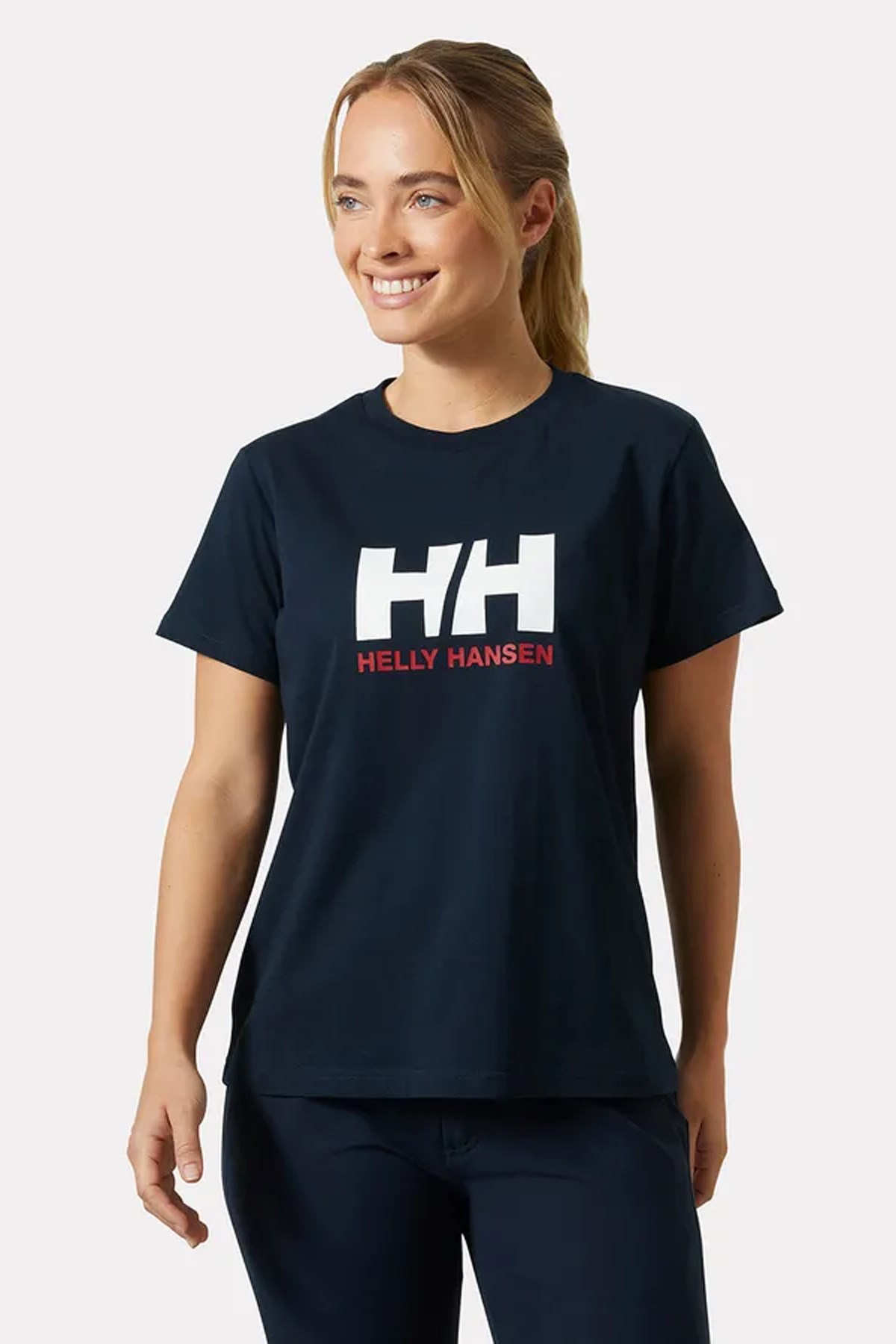 Helly Hansen W Hh Logo T-Shirt 3.0 Hha.54593 597 Lacivert