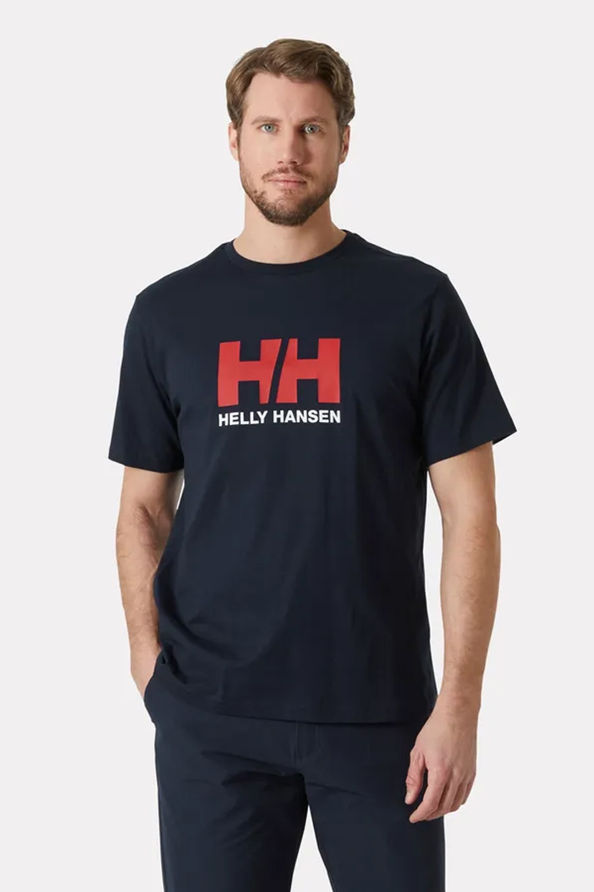 Helly Hansen Hh Logo T-Shirt 3.0 Hha.54596 597 Lacivert