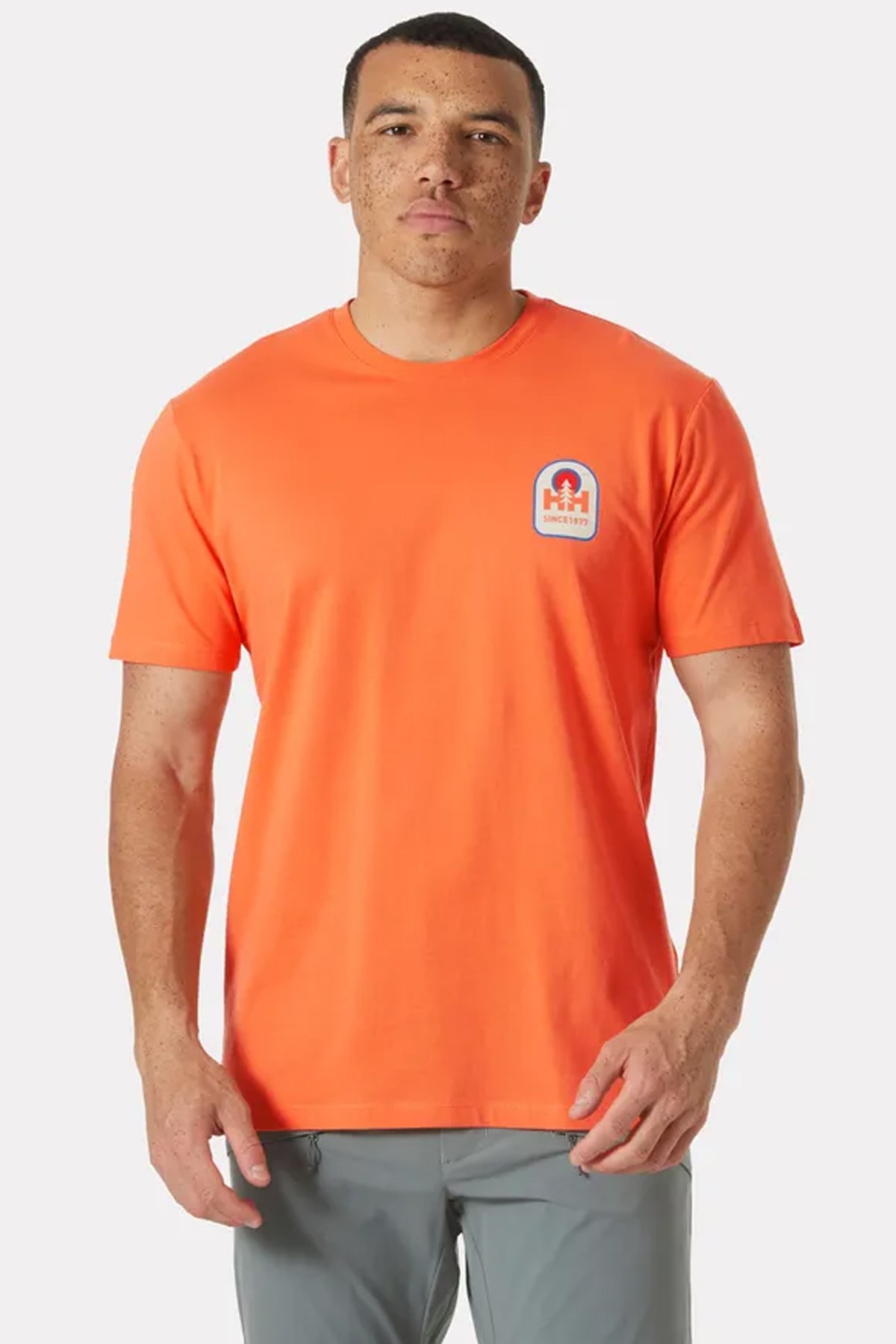 Helly Hansen Massif Graphic T-Shirt Hha.54600 304 Turuncu