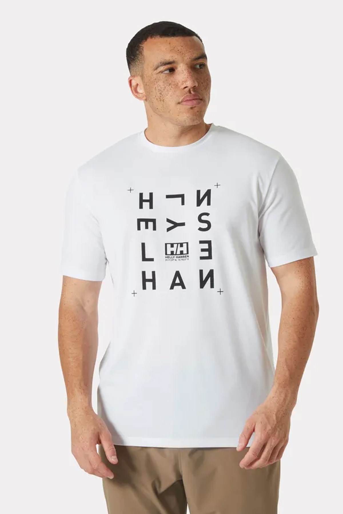 Helly Hansen Skog Recycled Graphic T-Shirt Hha.63082 002 Beyaz