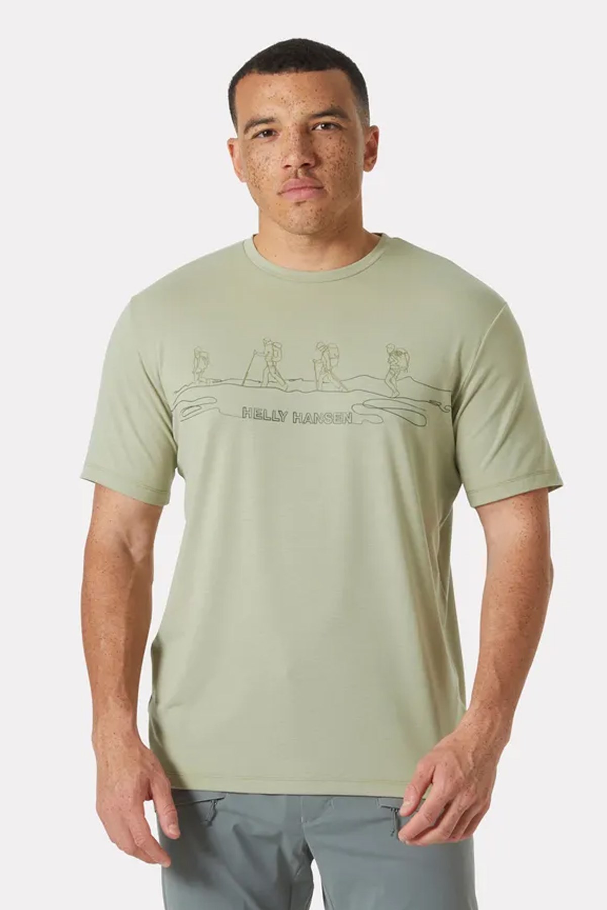 Helly Hansen Skog Recycled Graphic T-Shirt Hha.63082 463 Turuncu