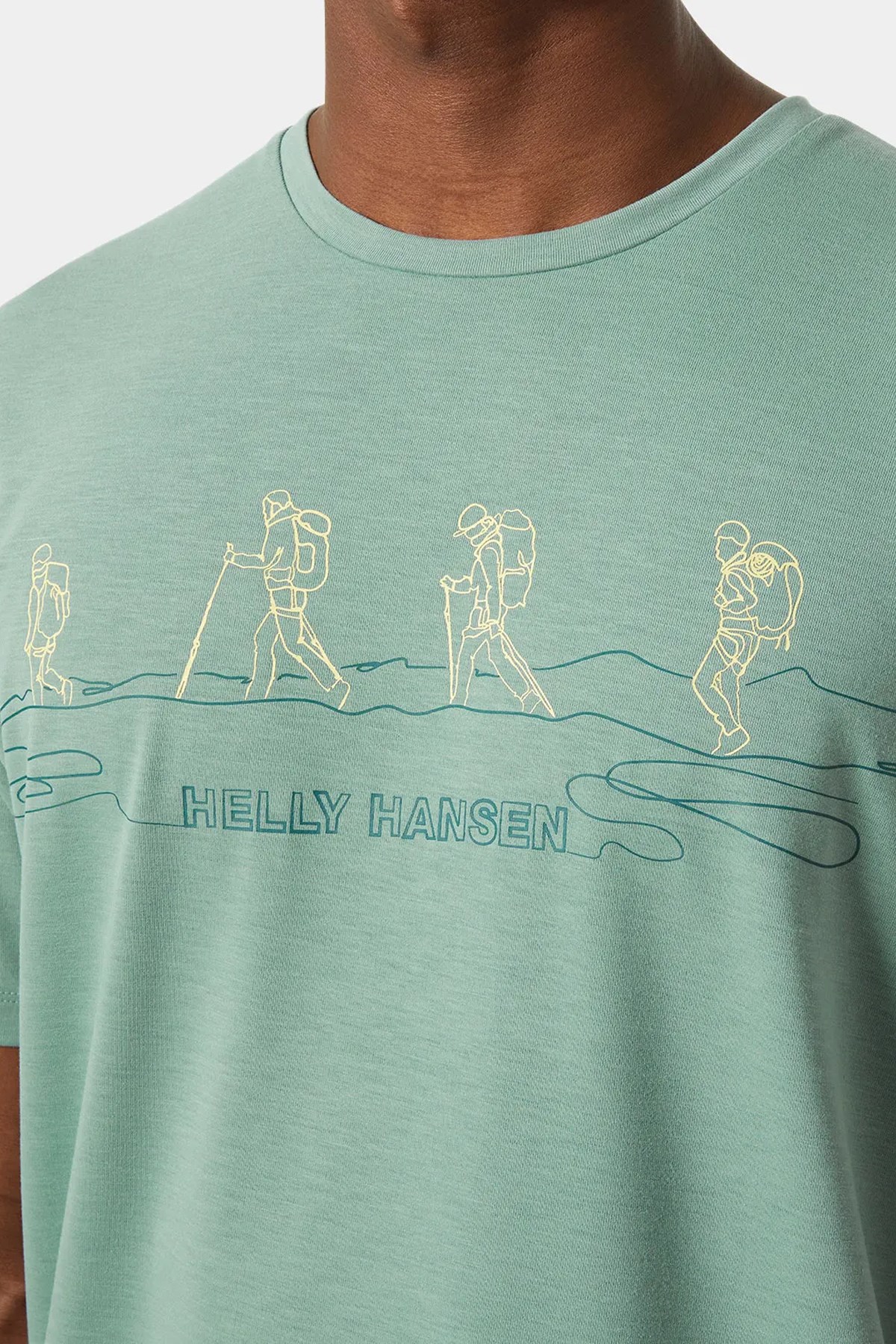 Helly Hansen Skog Recycled Graphic Erkek Tişört HHA.63082 489 Yeşil