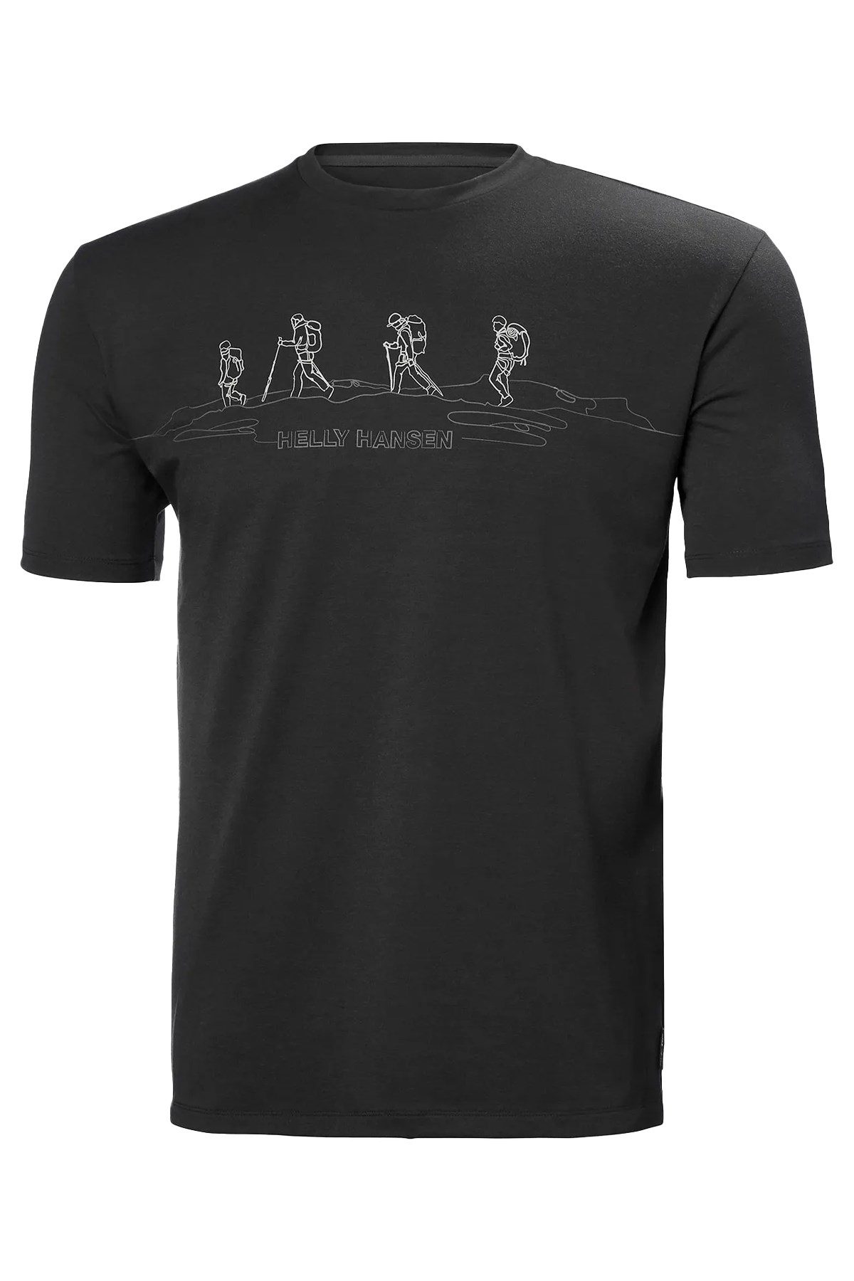 Helly Hansen Skog Recycled Graphic Erkek Tişört HHA.63082 980 Siyah