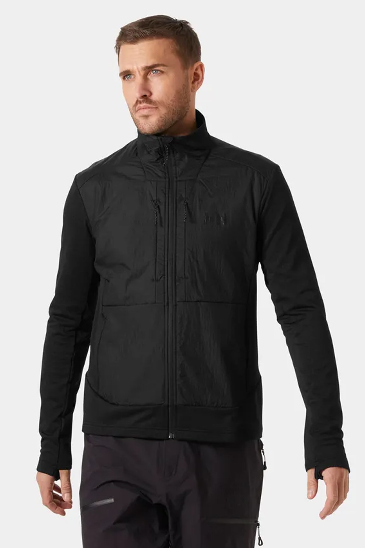 Helly Hansen Erkek Versalite Hybrid Fleece Mont Siyah