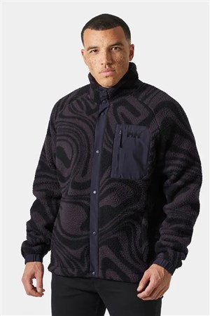 Helly Hansen Erkek Panorama Printed Pile Snap Mont