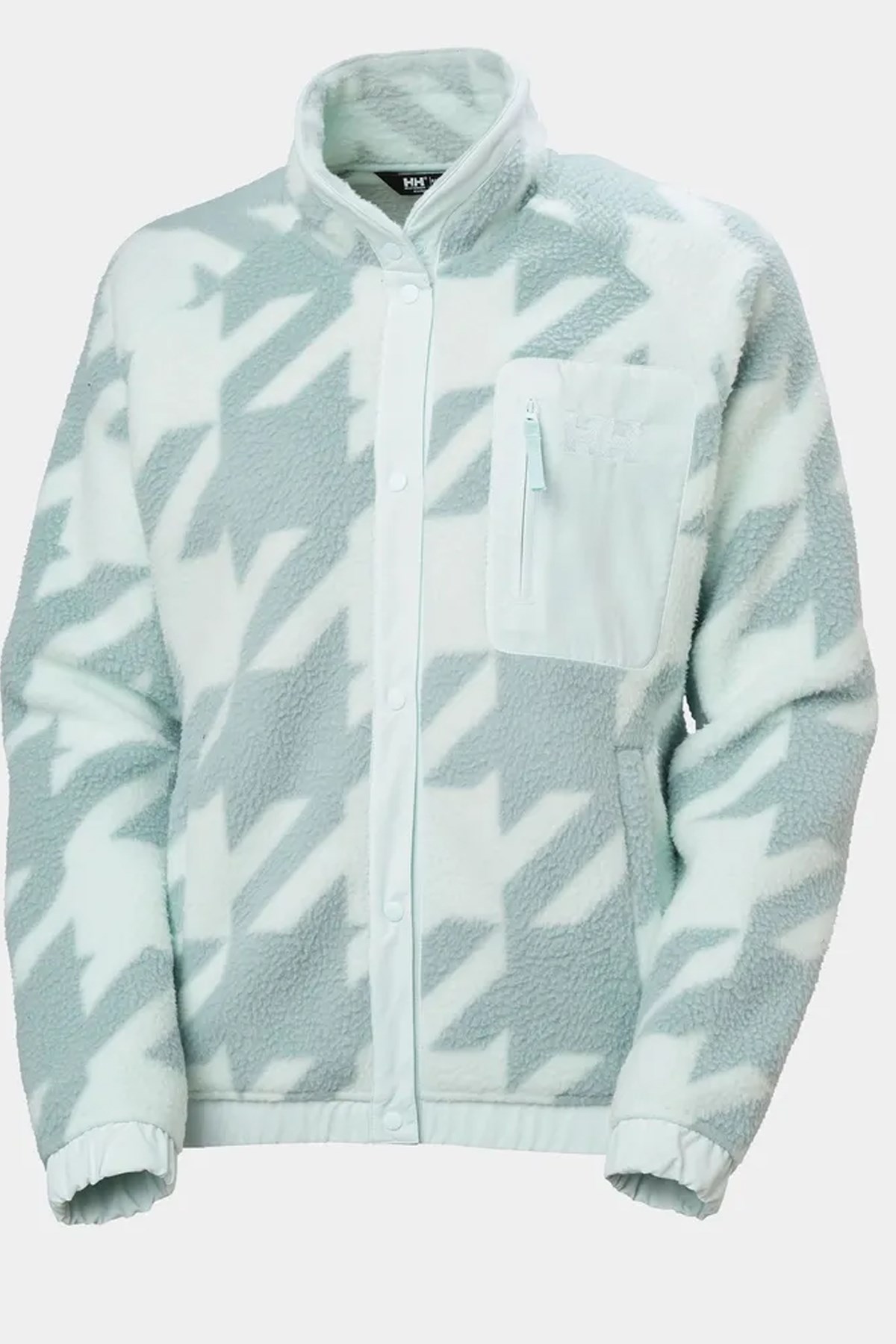 Helly Hansen Kadın Imperial Printed Pile Snap Mont Mavi