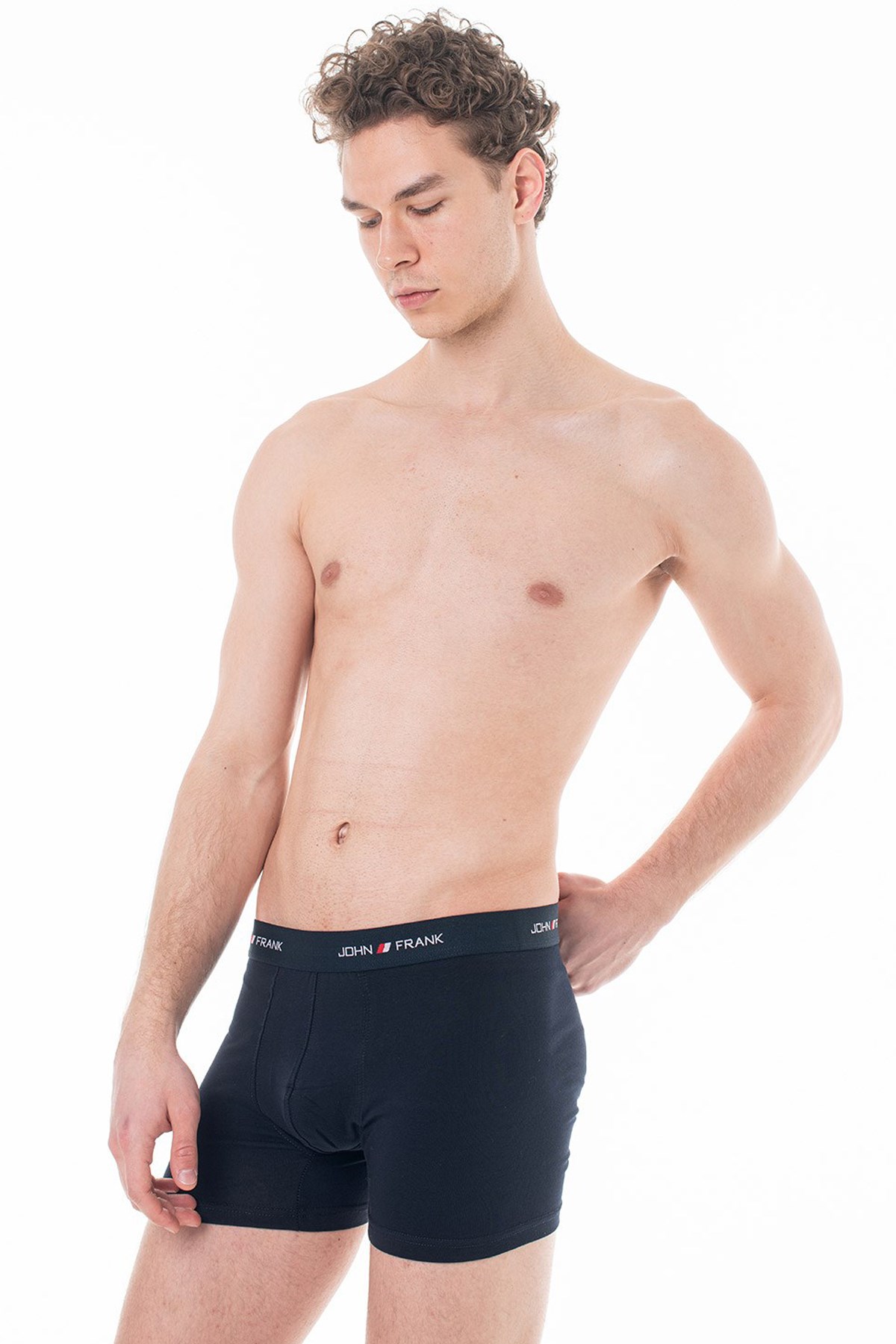 John Frank Üçlü Erkek Boxer JF3B04 Gri