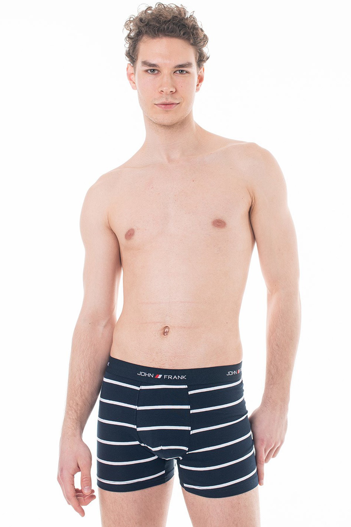 John Frank Üçlü Erkek Boxer JF3B04 Gri