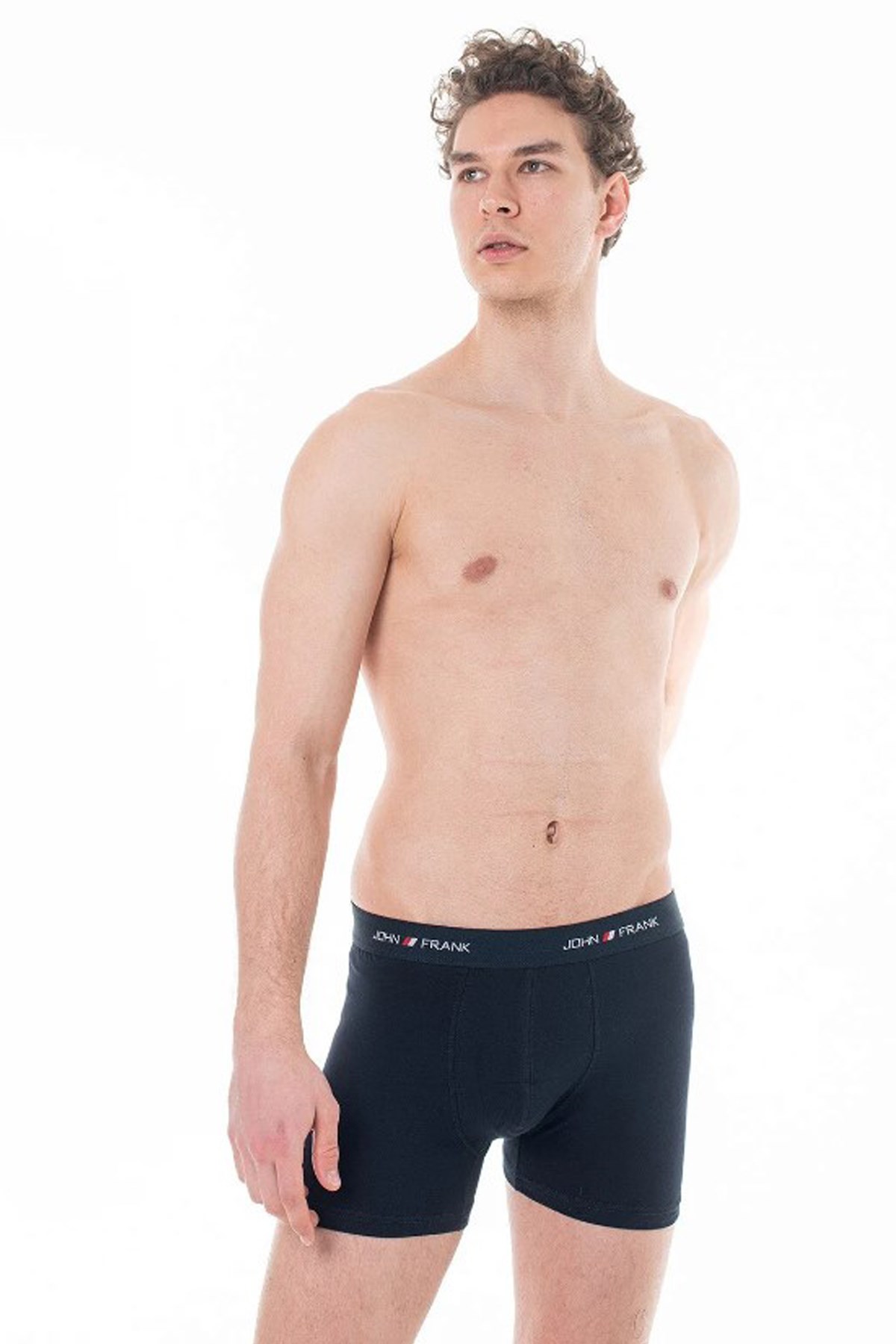 John Frank Üçlü Erkek Boxer JF3B09 Lacivert